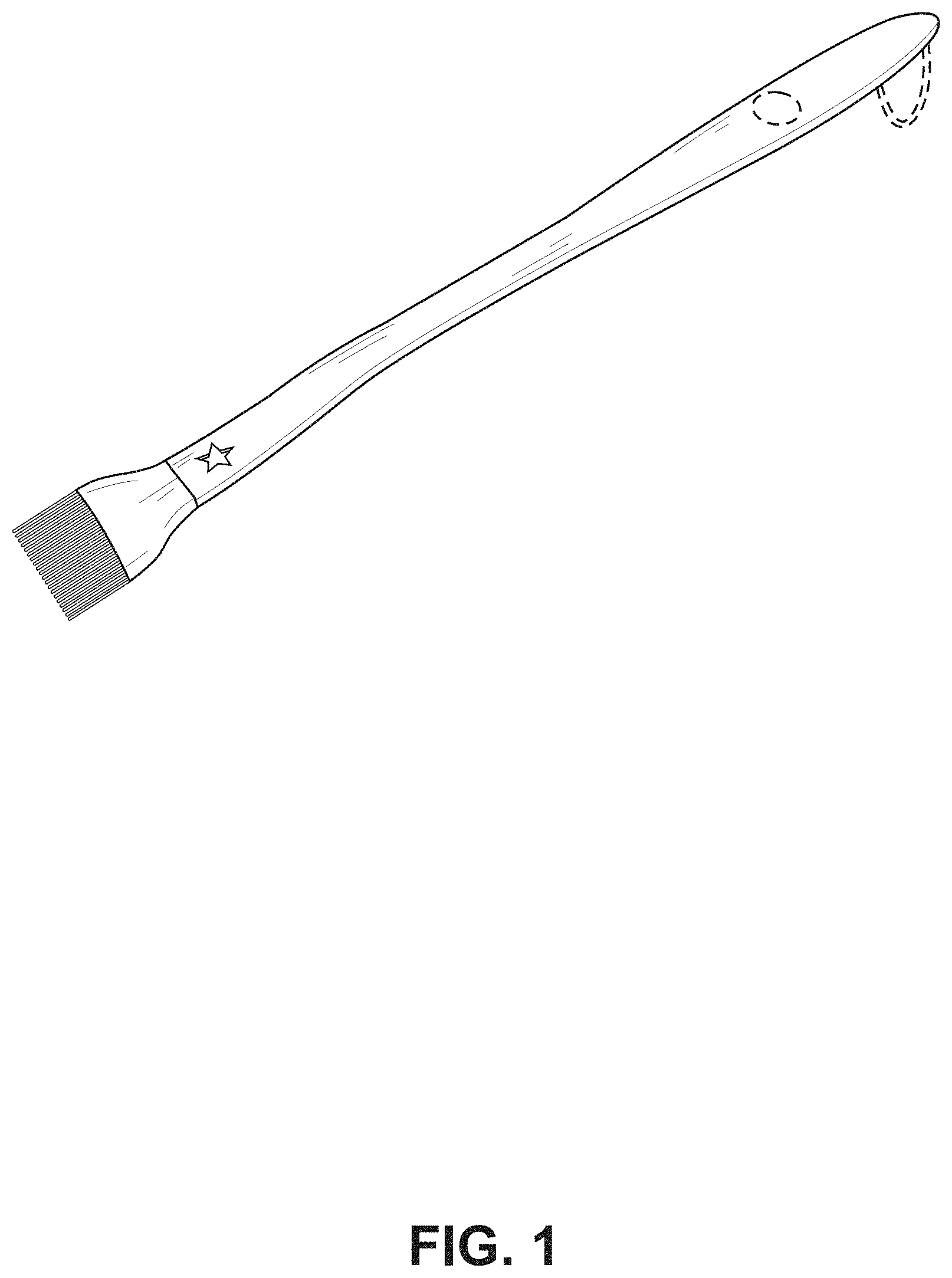 Patent USD1001512 — Brush — Figure 1