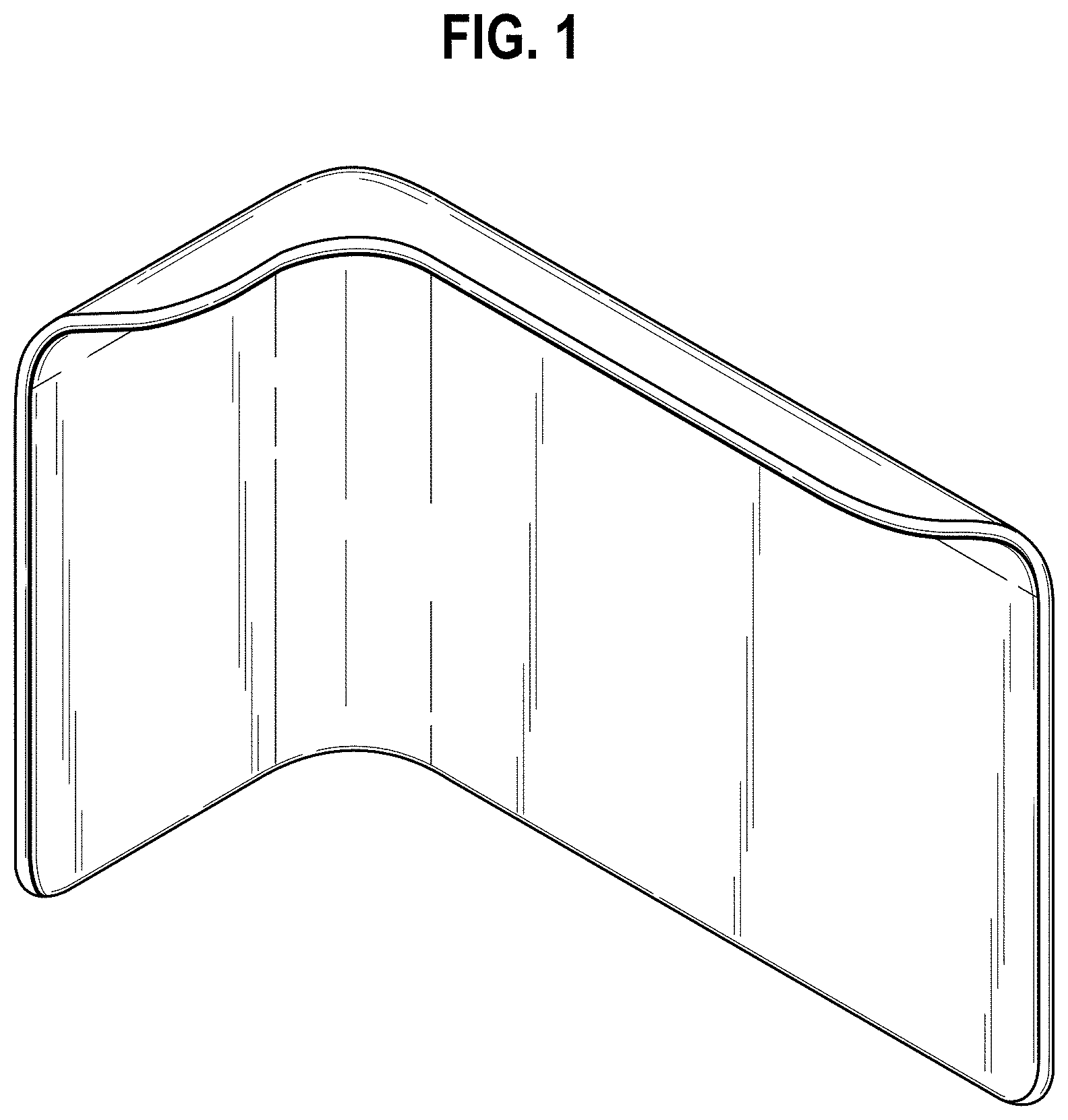 Patent USD1001518 — Work area screen — Figure 1
