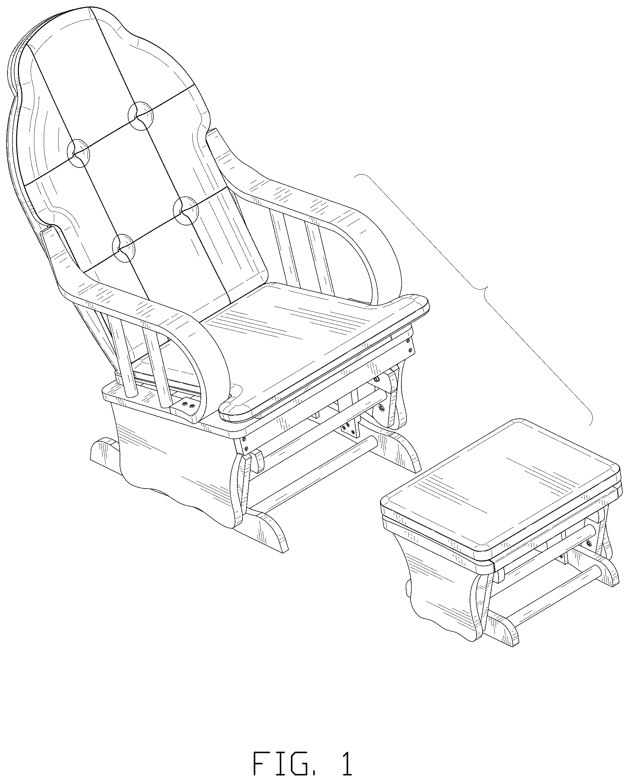 Patent USD1001519 — Chair set — Figure 1