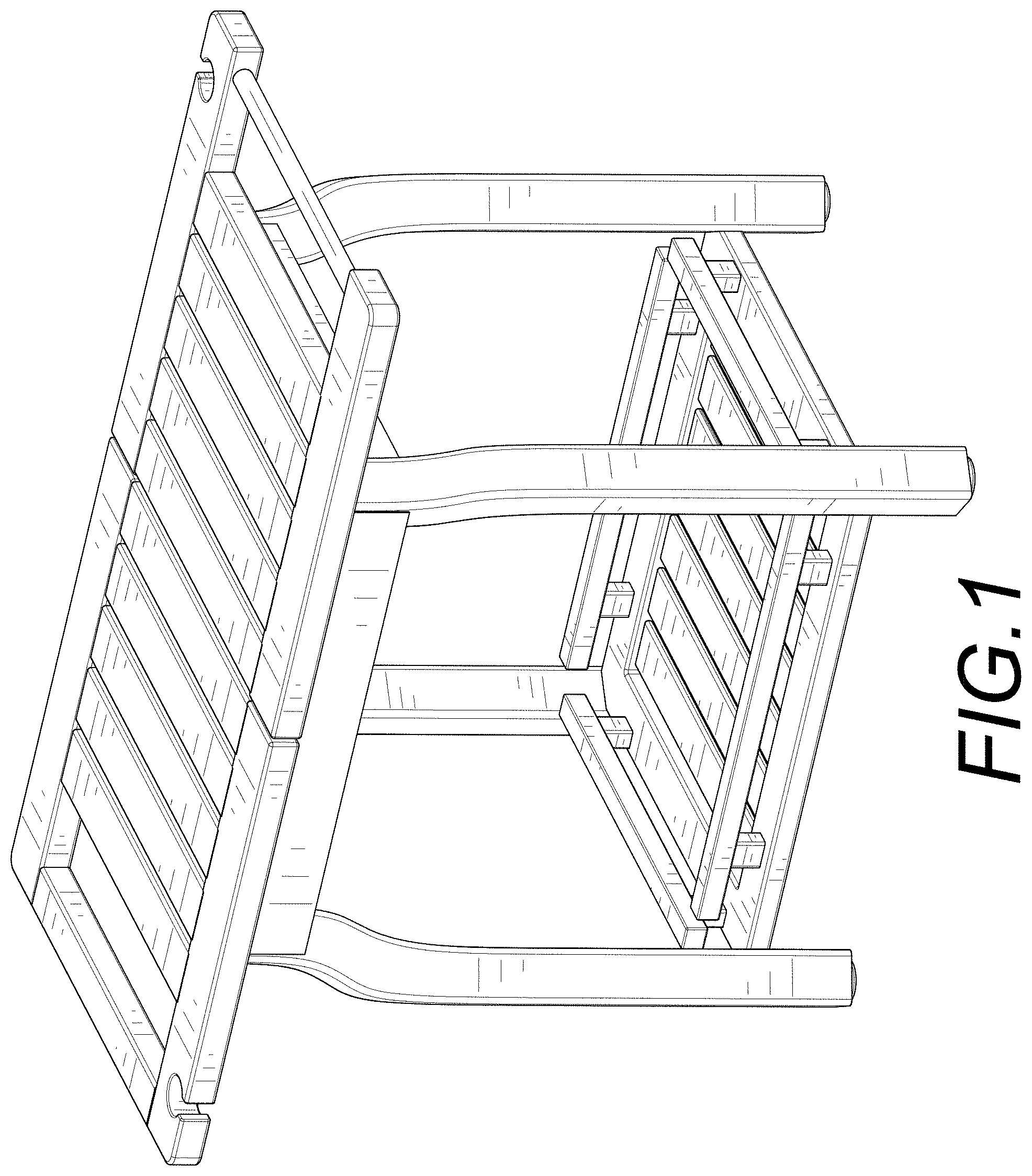 Patent USD1001522 — Shower bench — Figure 1