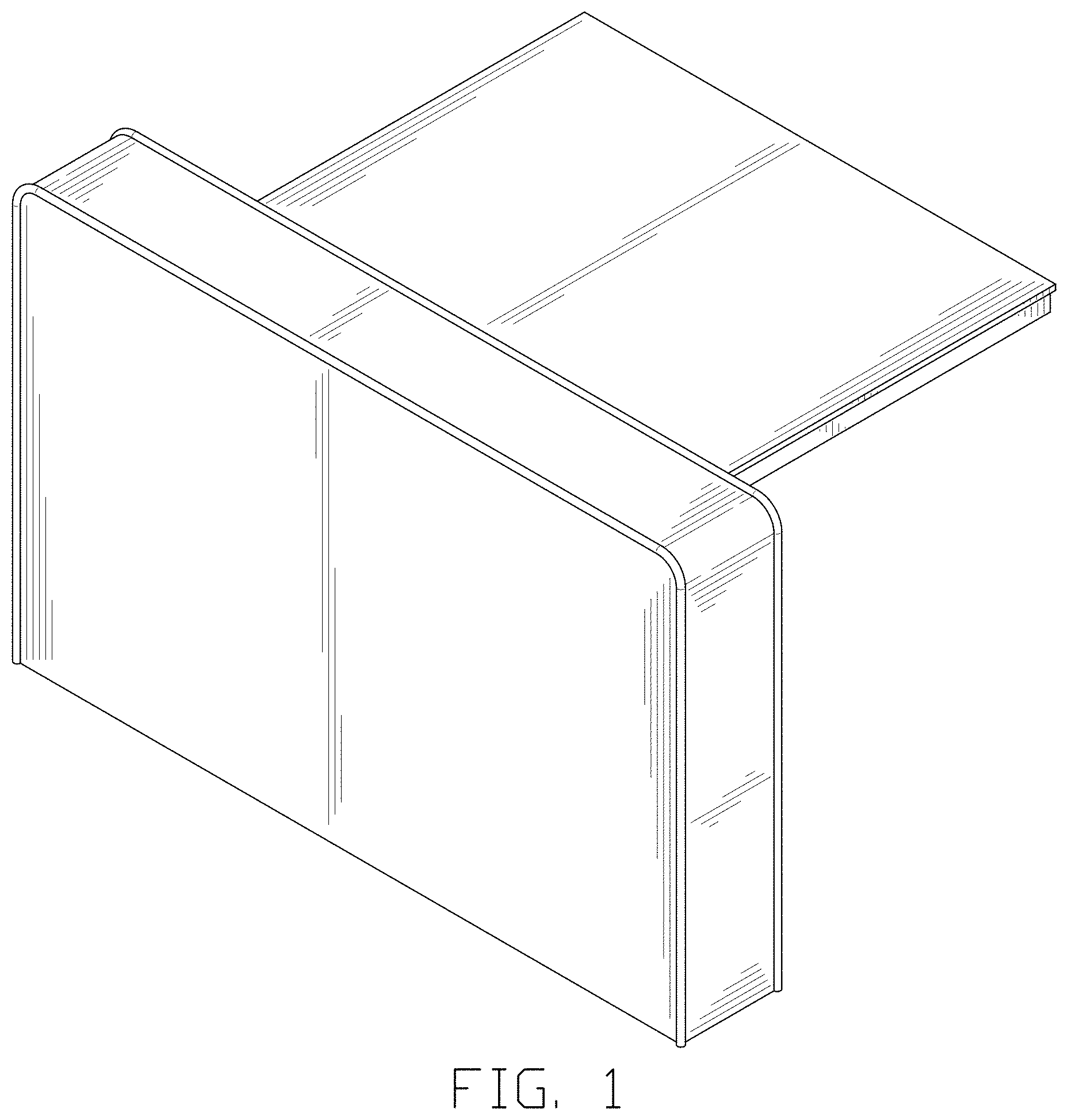 Patent USD1001533 Figure 1 – Tray table