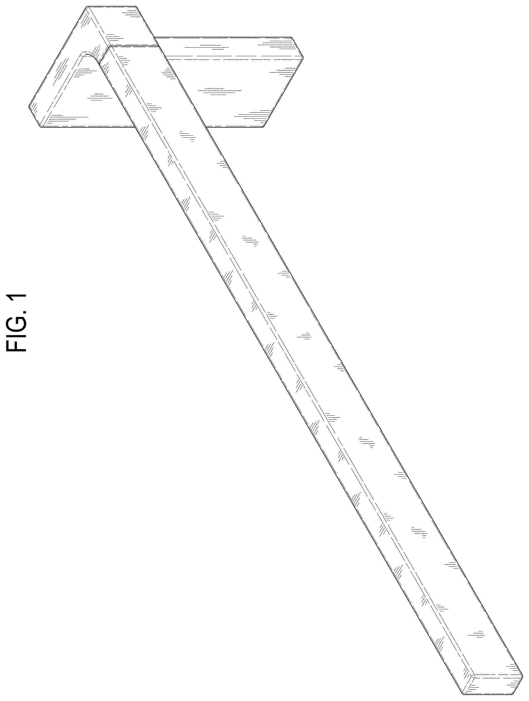 Patent USD1001545 Figure 1 – Towel holder