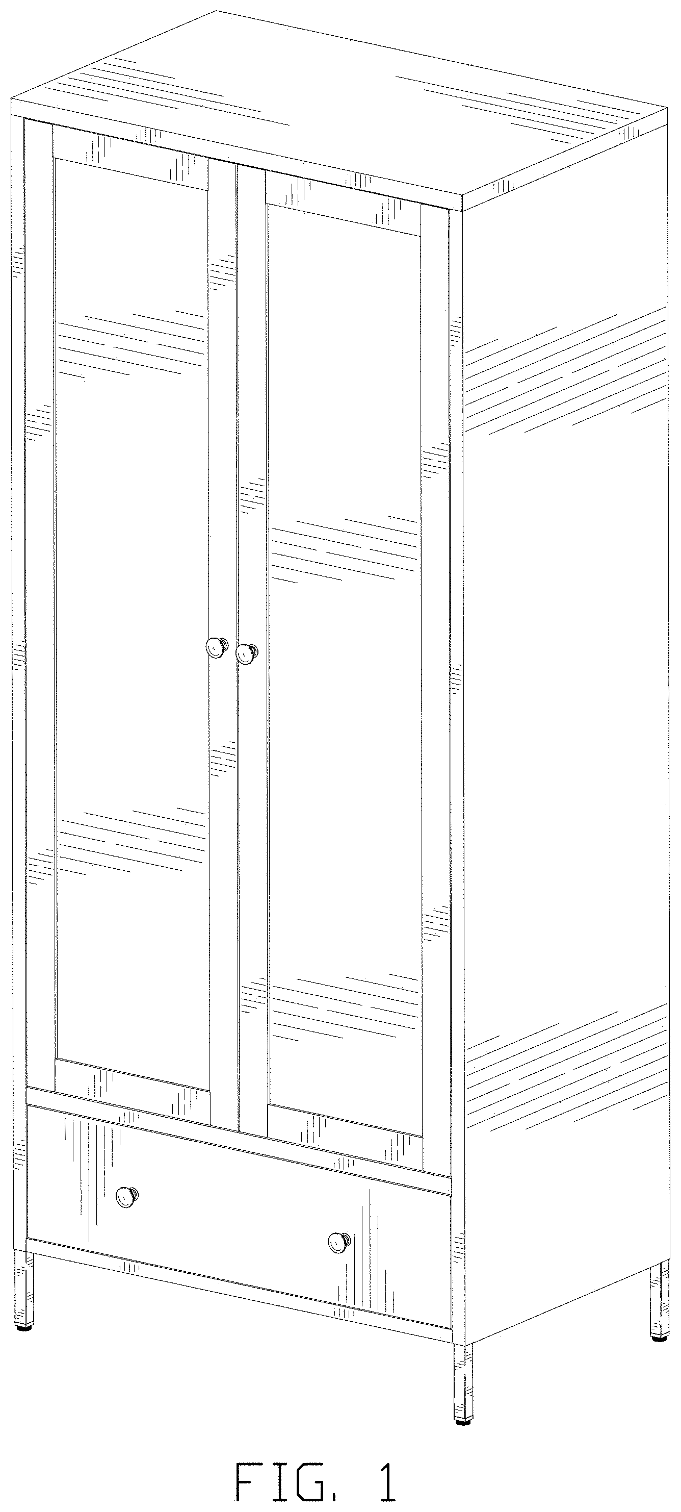 Patent USD1001558 — Cabinet — Figure 1