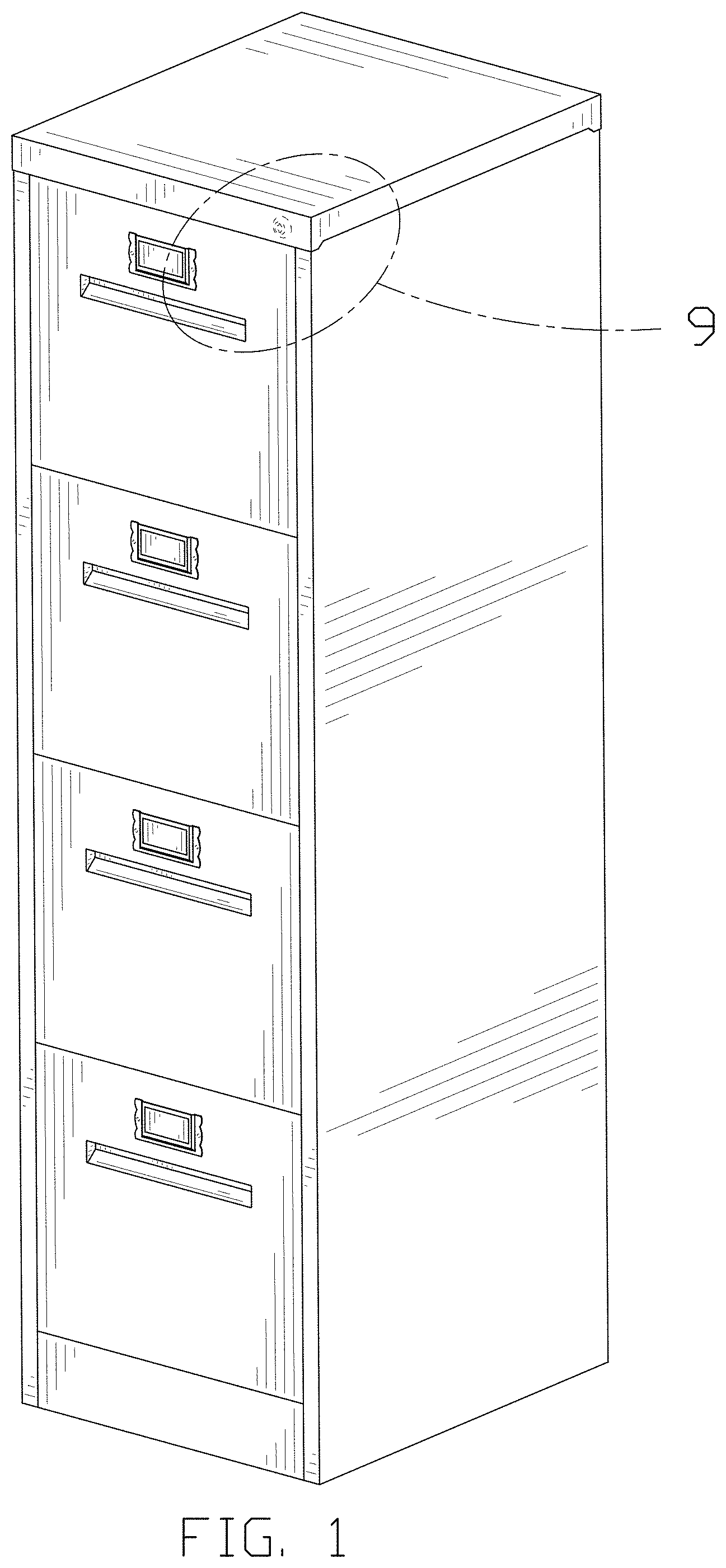 Patent USD1001559 — File cabinet — Figure 1