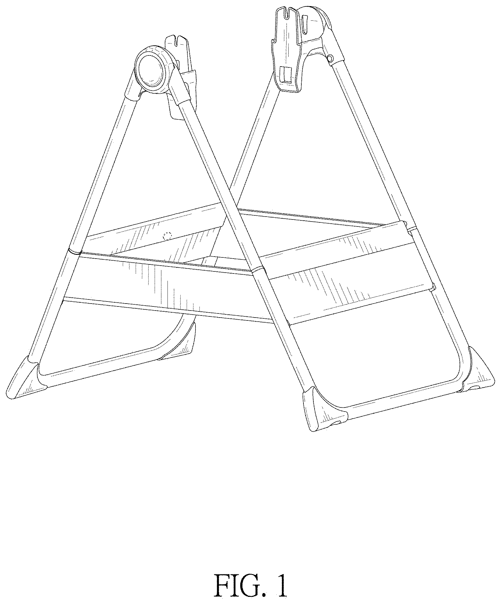 Patent USD1001564 Figure 1 – Support frame for carrycot