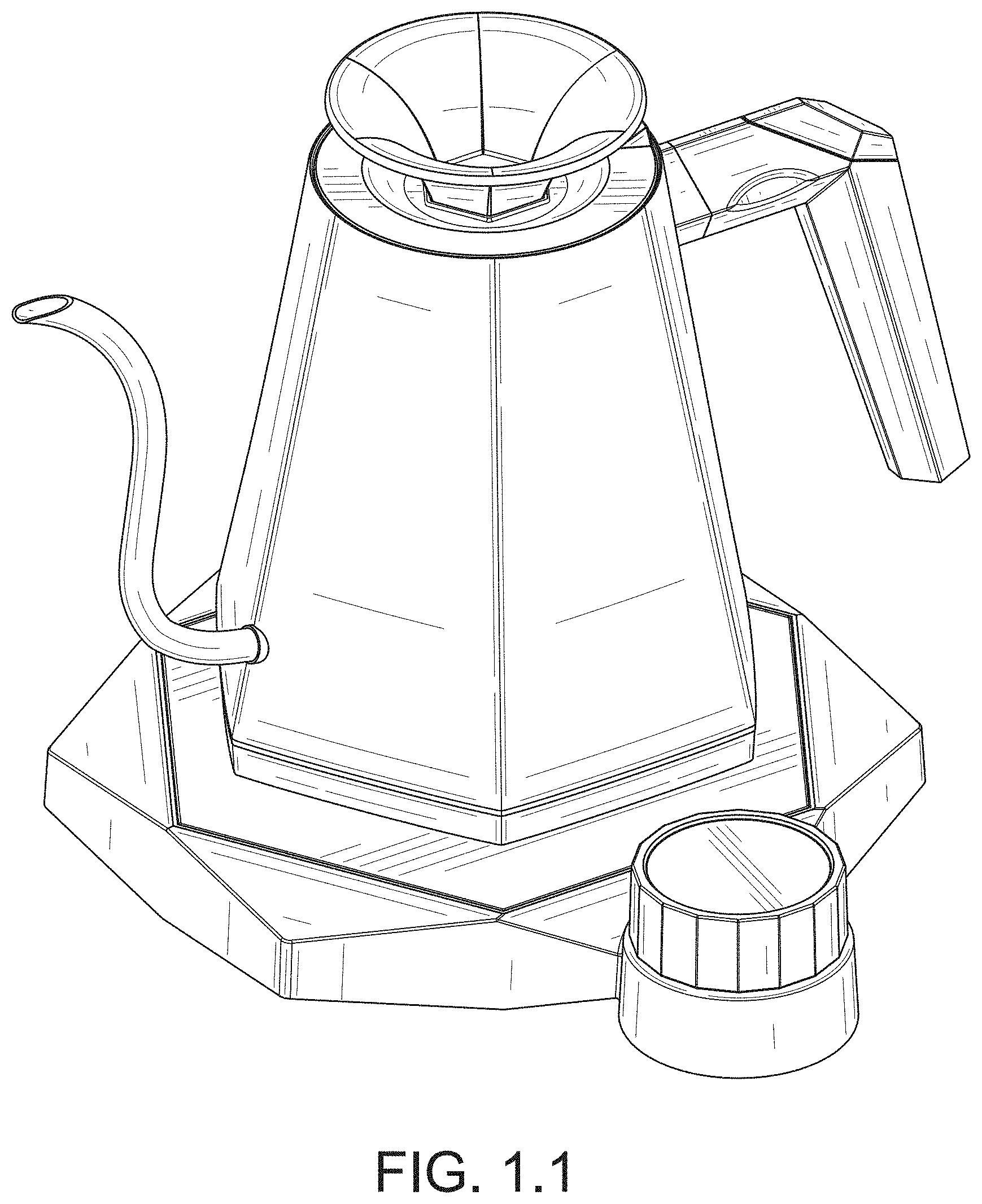 Patent USD1001570 — Electric kettle — Figure 1