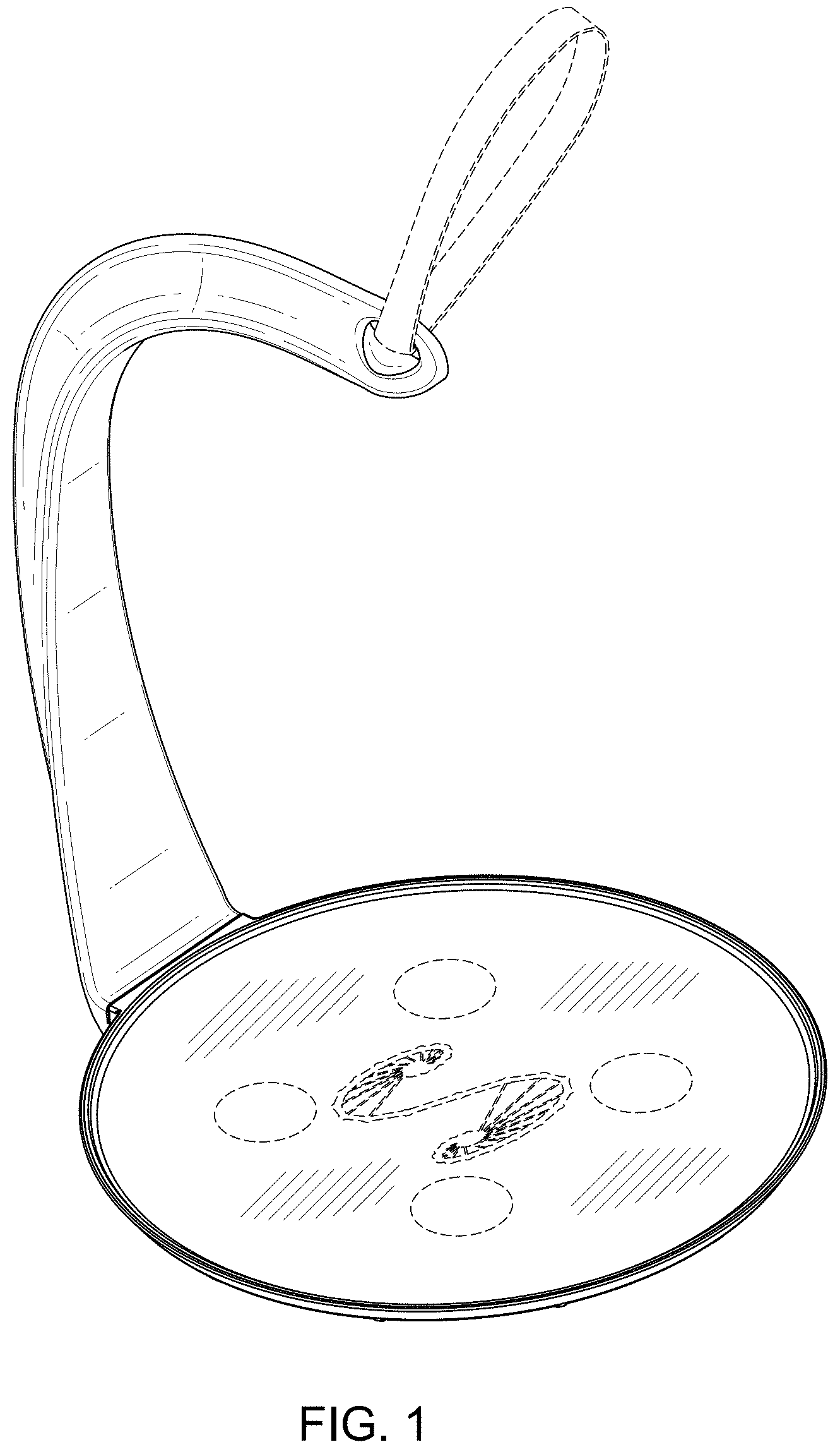 Patent USD1001591 — Two-part hanging tray for open beverages — Figure 1