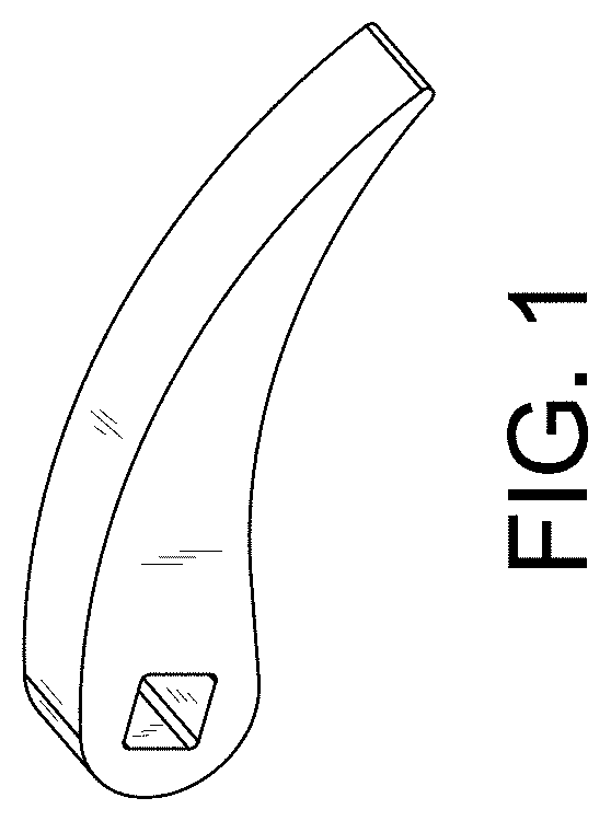 Patent USD1001602 — Curved pocket wedge — Figure 1
