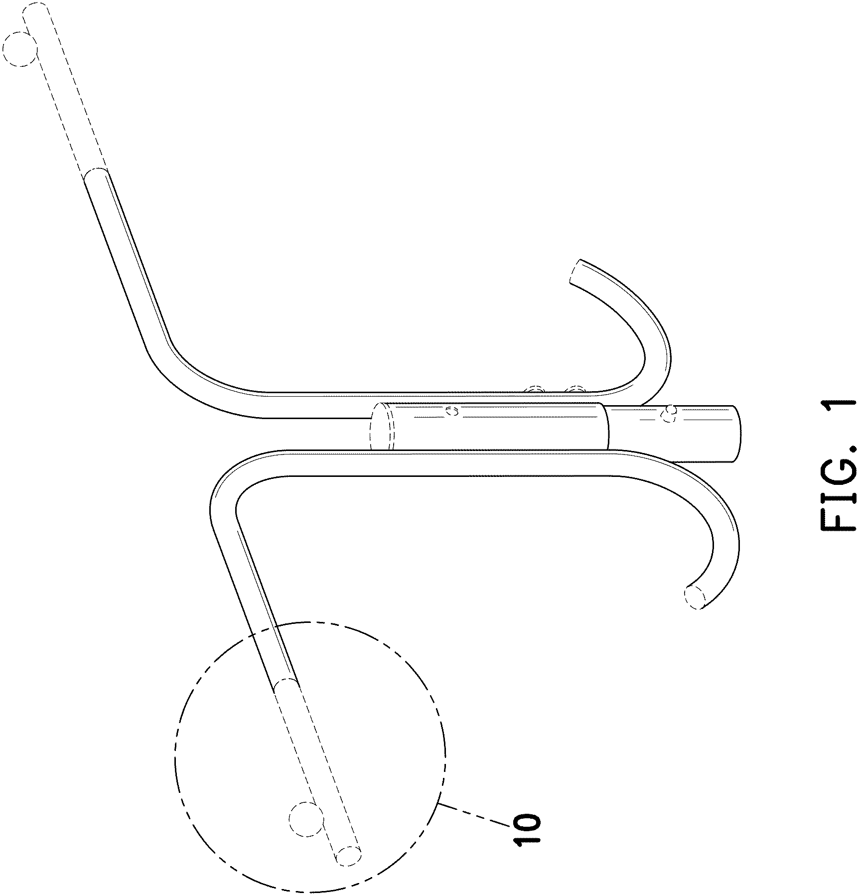 Patent USD1001625 — Extension for garment rack — Figure 1