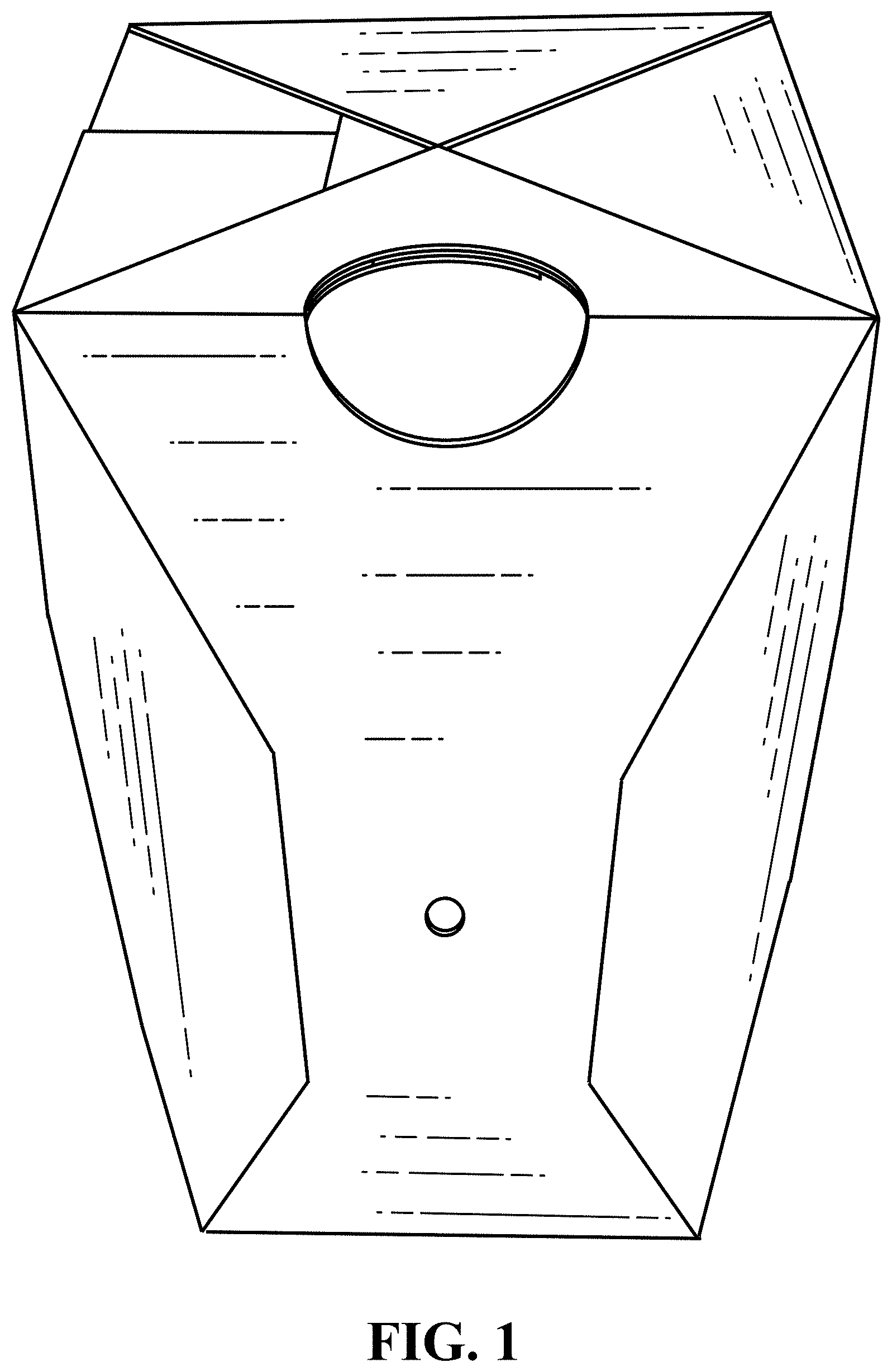 Patent USD1001631 — Collapsible bong carton — Figure 1