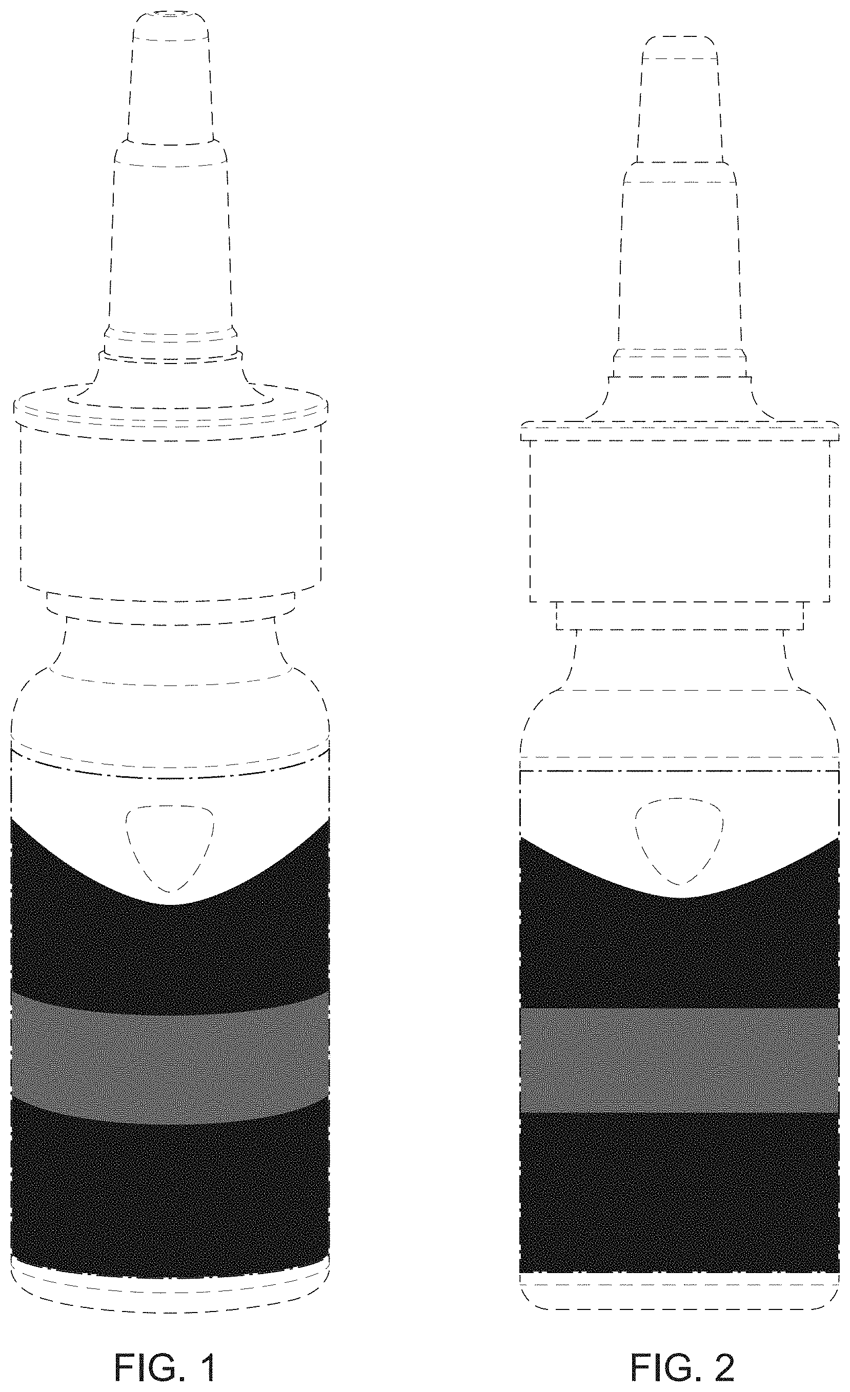 Patent USD1001632 — Over the counter medicinal container with surface ornamentation — Figure 1