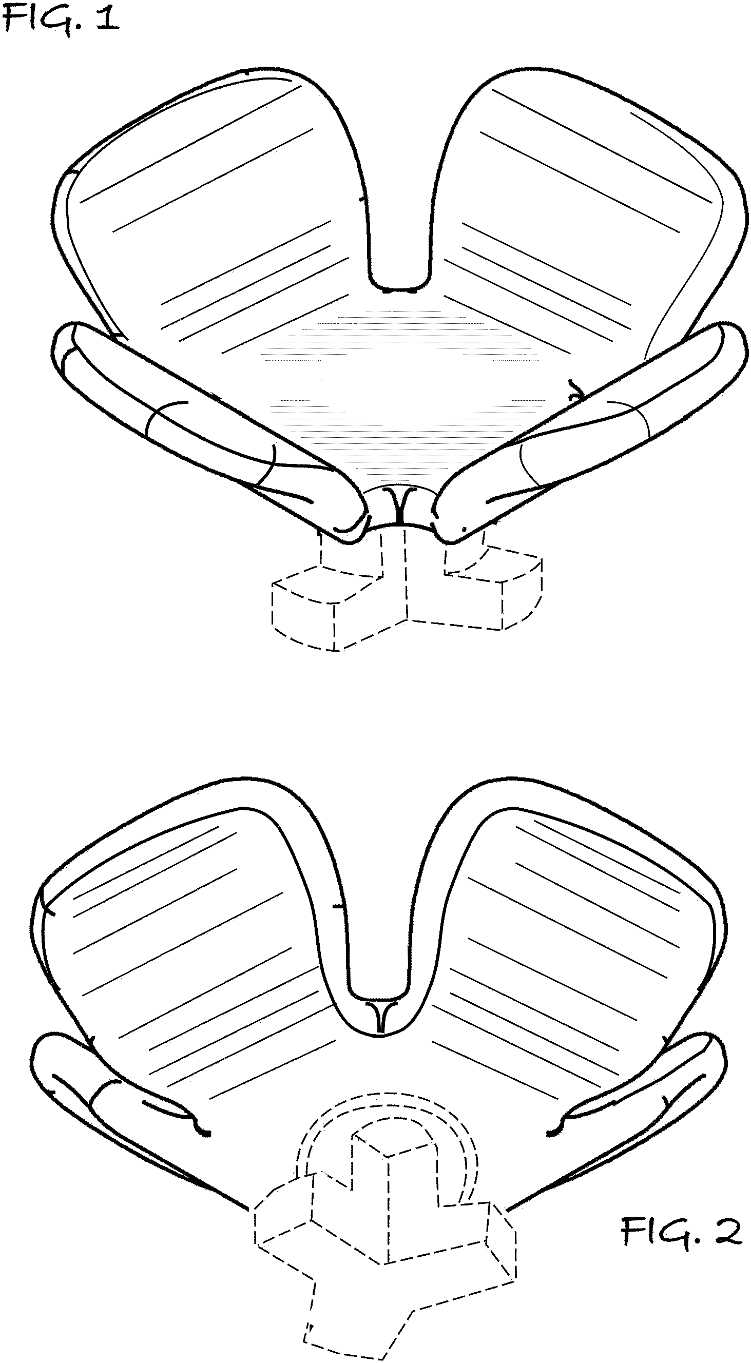 Patent USD1001633 — Valve handle for a container — Figure 1