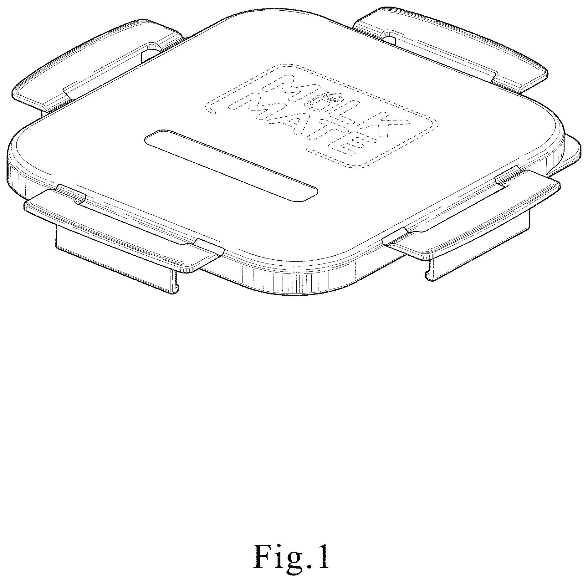 Patent USD1001634 — Lid — Figure 1