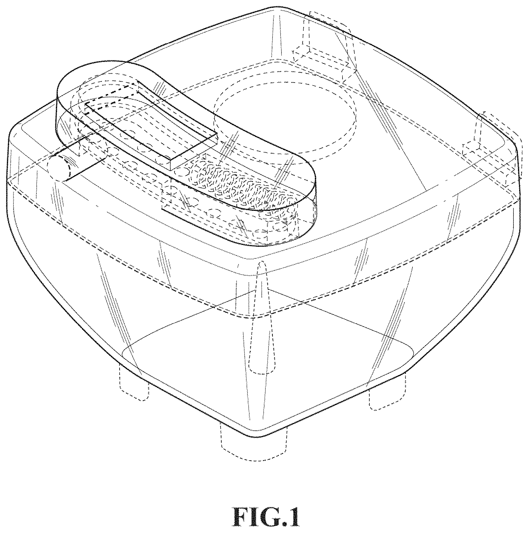Patent USD1001636 — Container — Figure 1