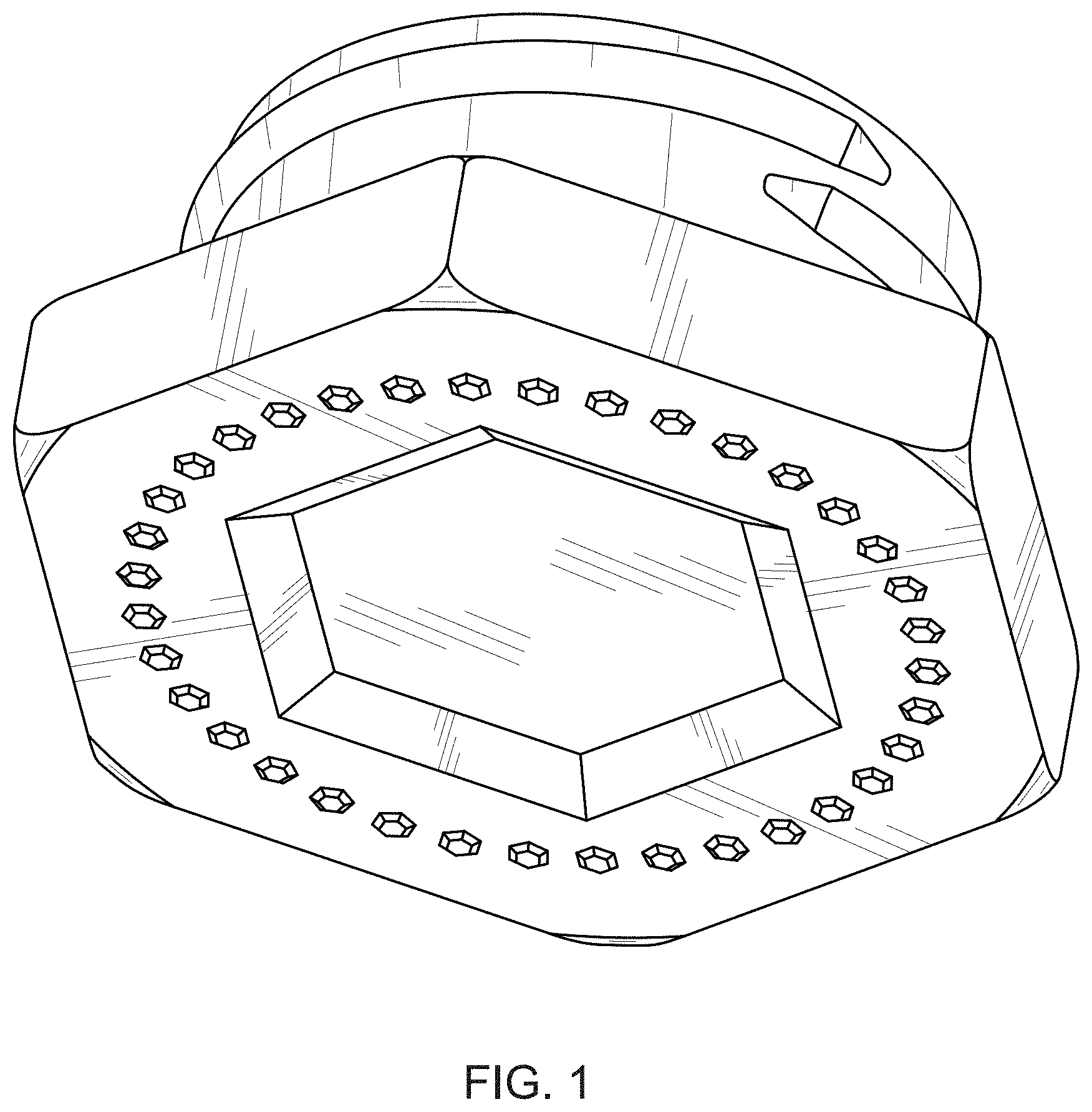 Patent USD1001637 — Container male cap — Figure 1