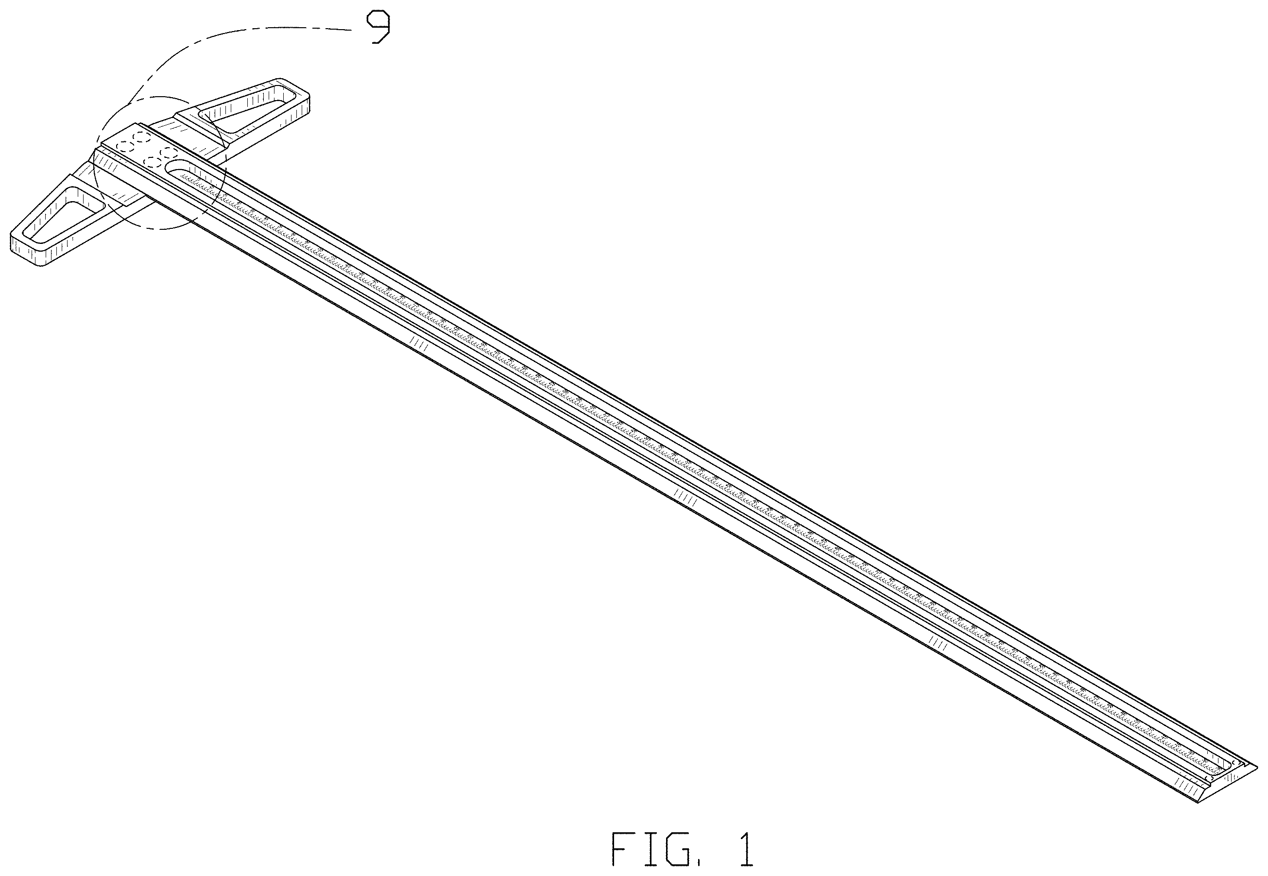 Patent USD1001659 — Scribing ruler — Figure 1