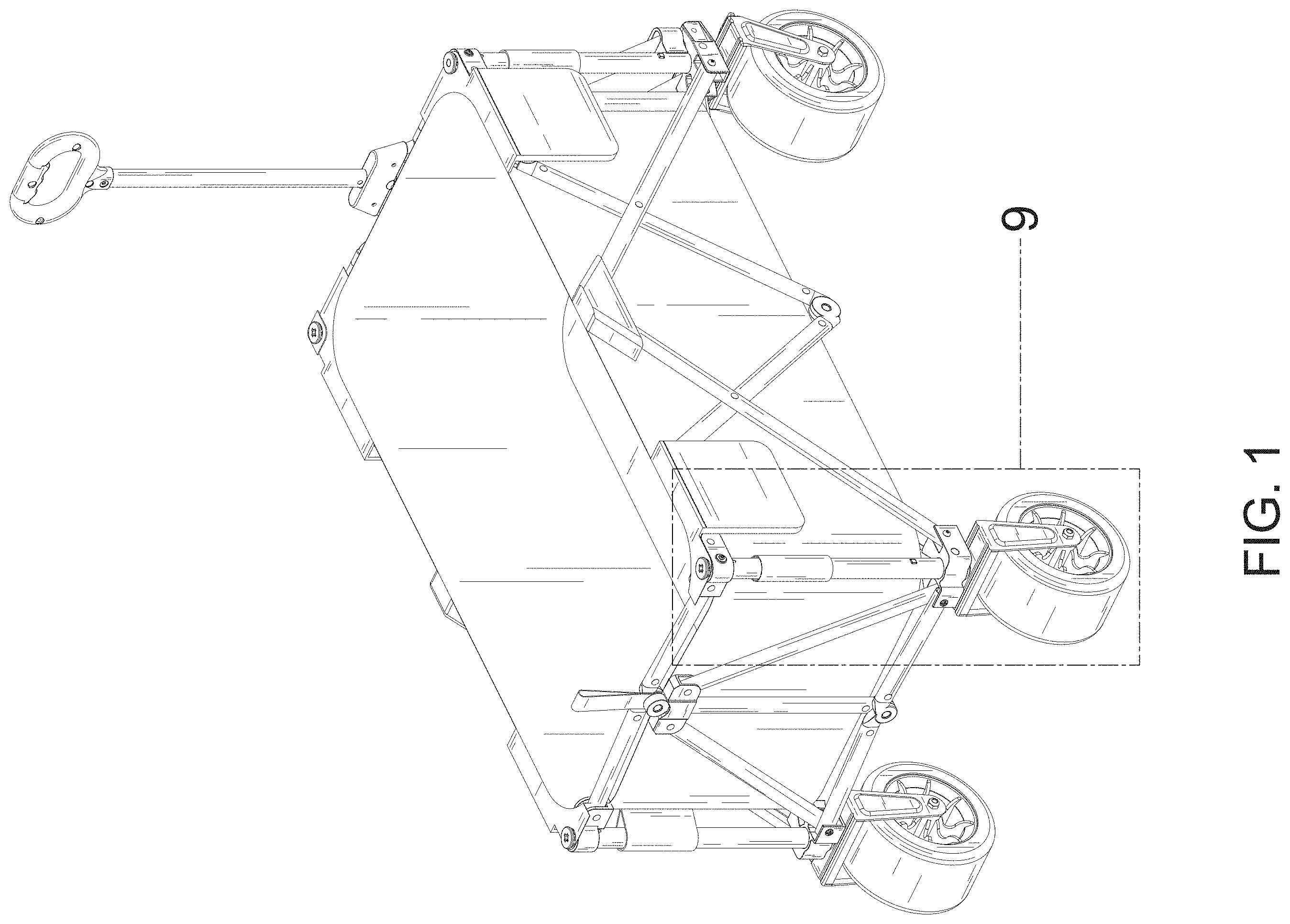 Patent USD1001679 Figure 1 – Wagon
