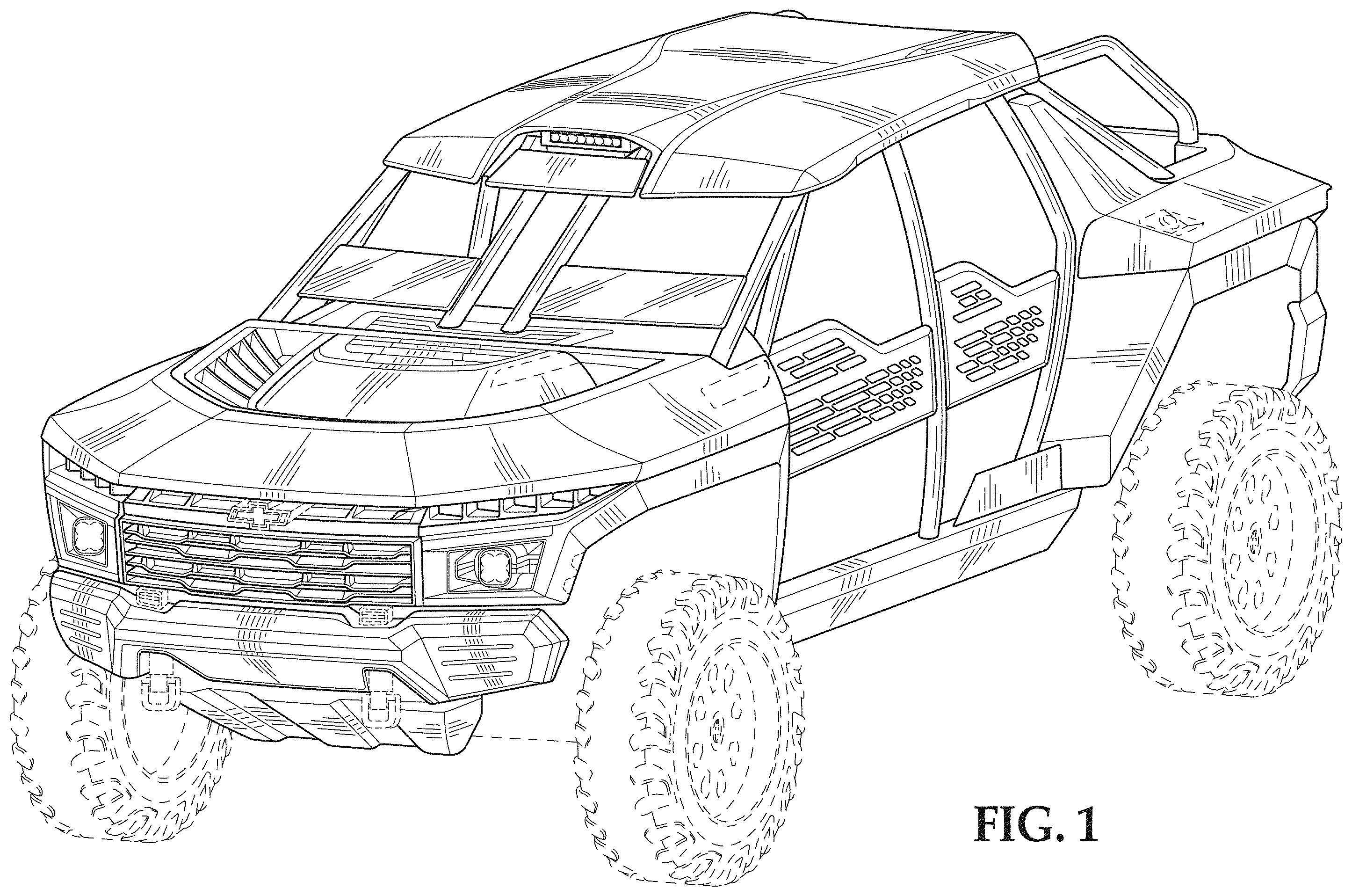 Patent USD1001680 Figure 1 – Vehicle, toy replica, and/or other replica