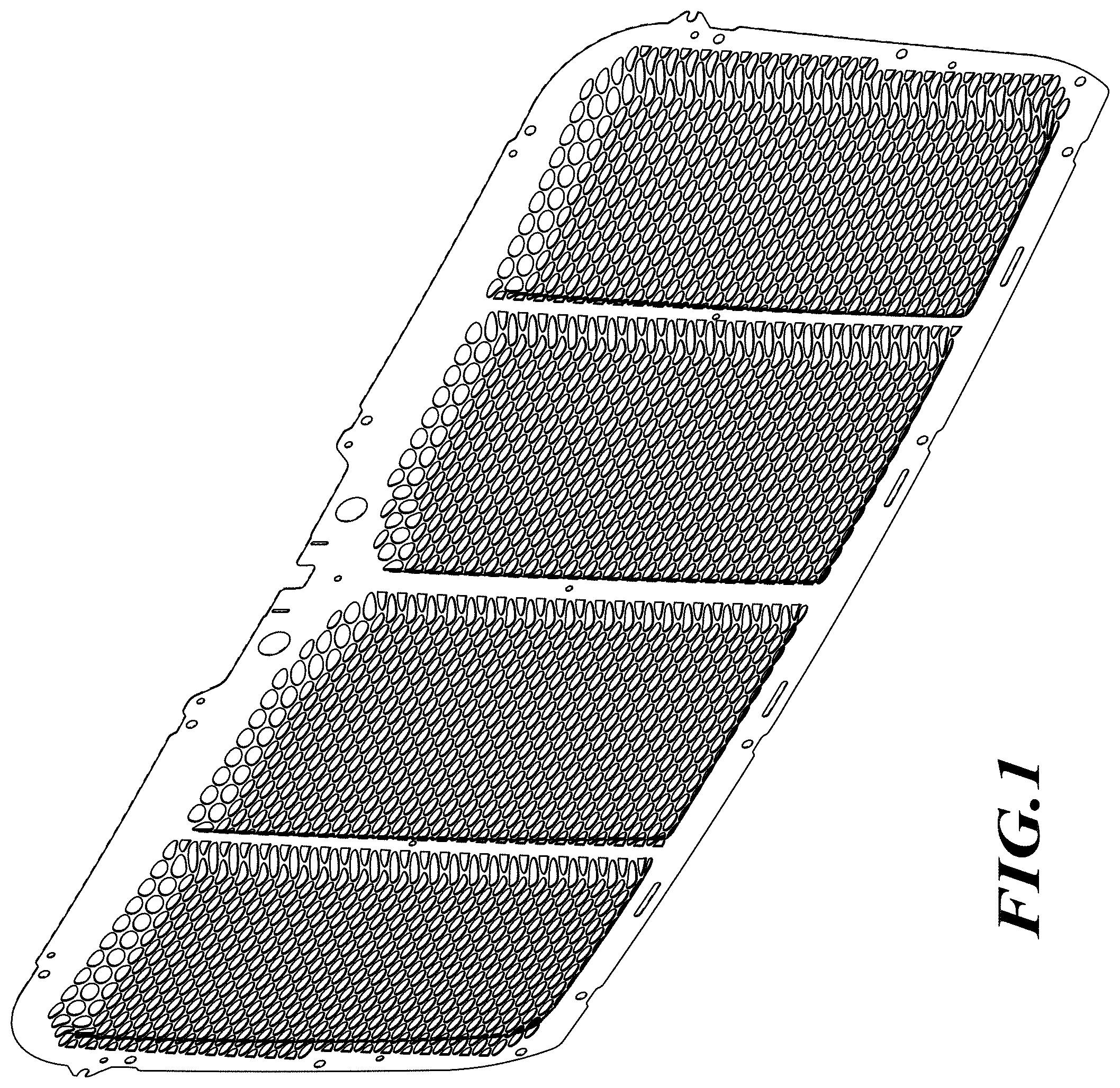 Patent USD1001691 — Vehicle grille — Figure 1