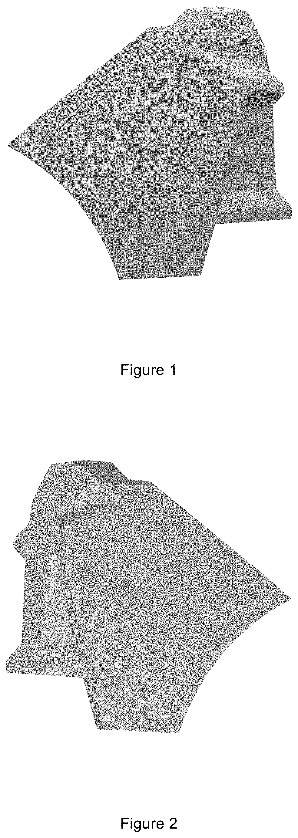 Patent USD1001695 Figure 1 – Rear upper bumper