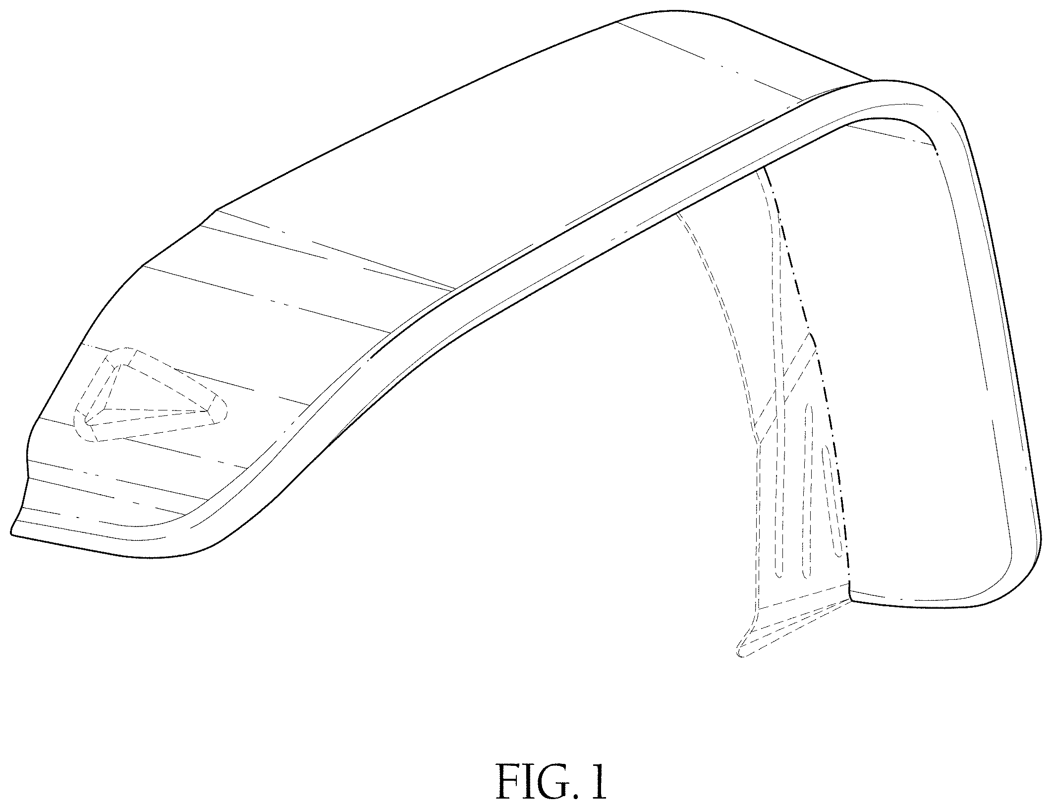 Patent USD1001699 — Vehicle fender flare — Figure 1
