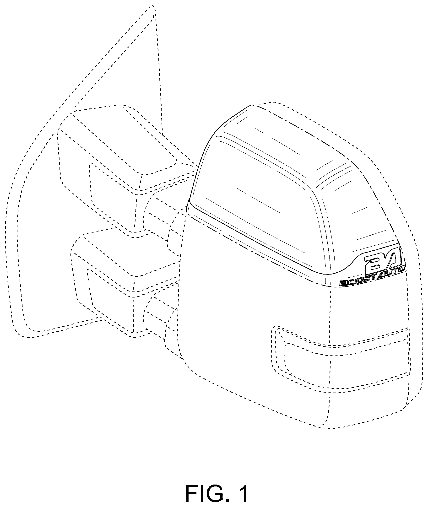 Patent USD1001701 Figure 1 – Vehicle mirror
