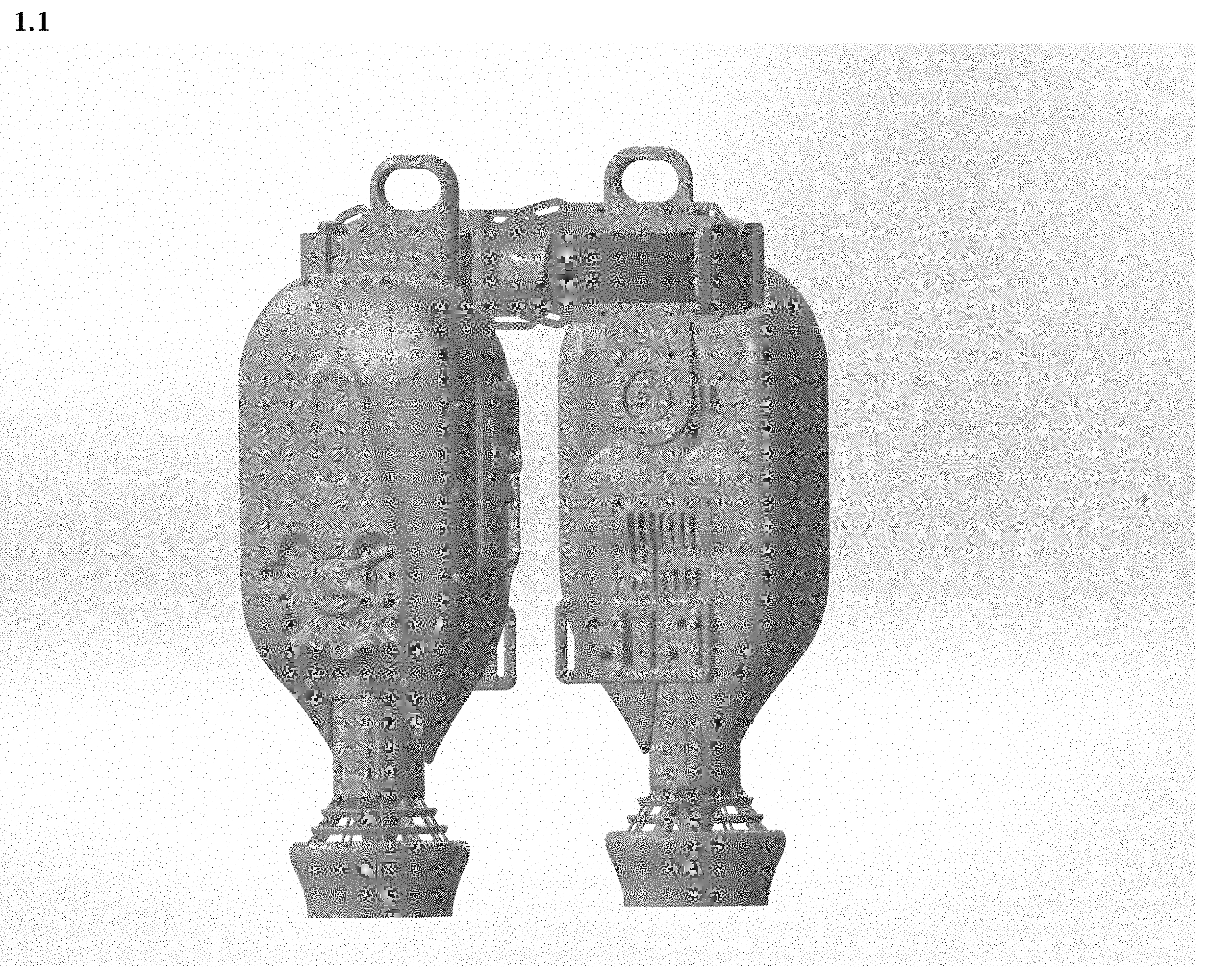 Patent USD1001713 — Underwater scooter — Figure 1