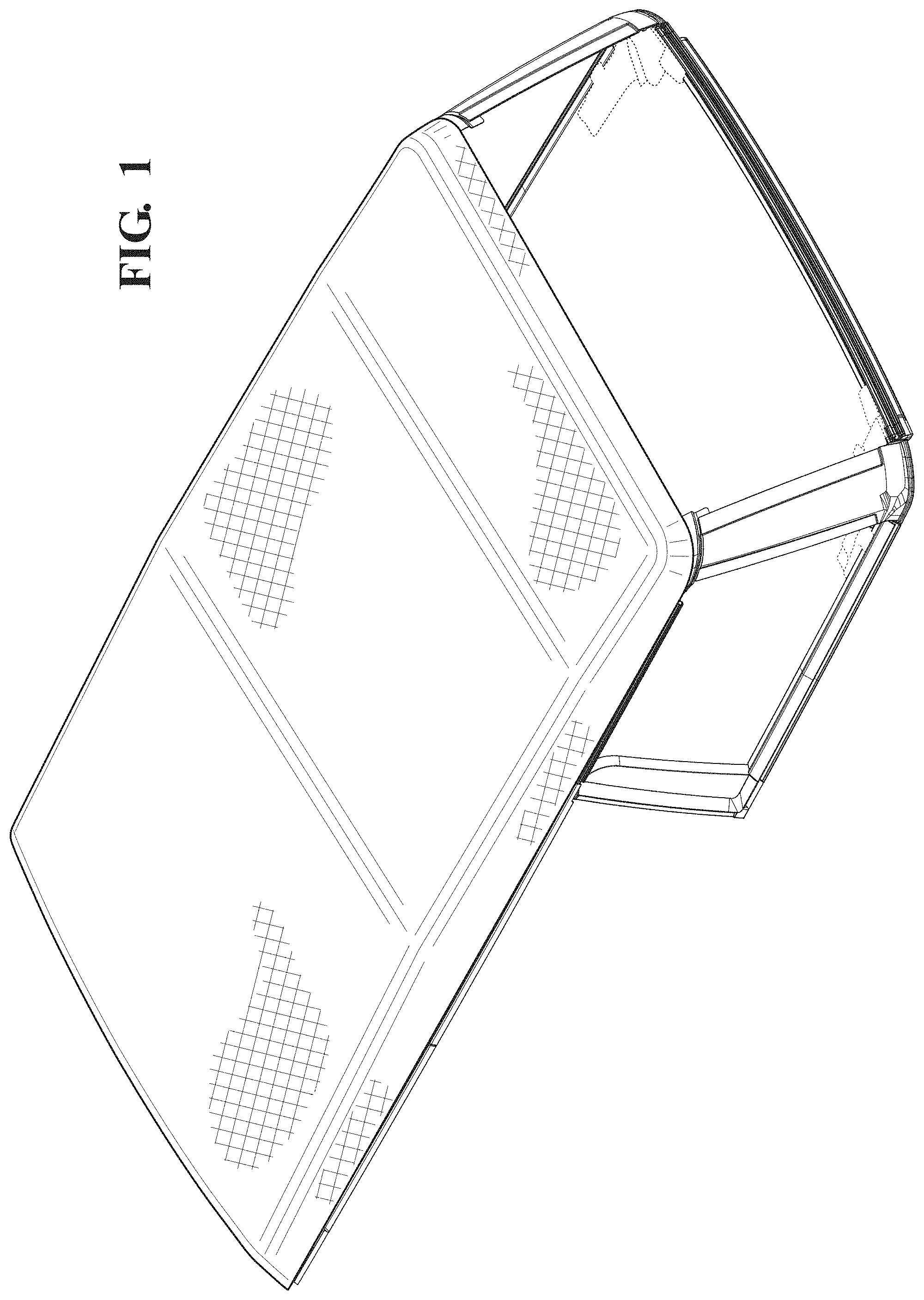 Patent USD1001715 Figure 1 – Convertible top