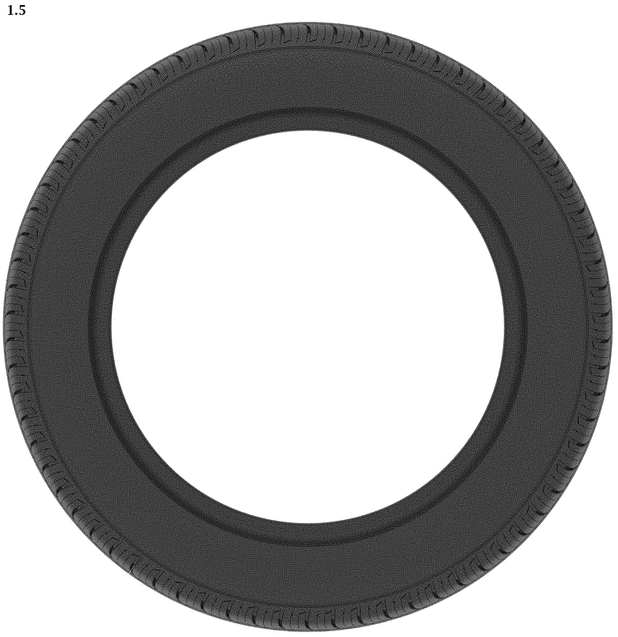 Patent USD1001724 Figure 5 – Vehicle tyre
