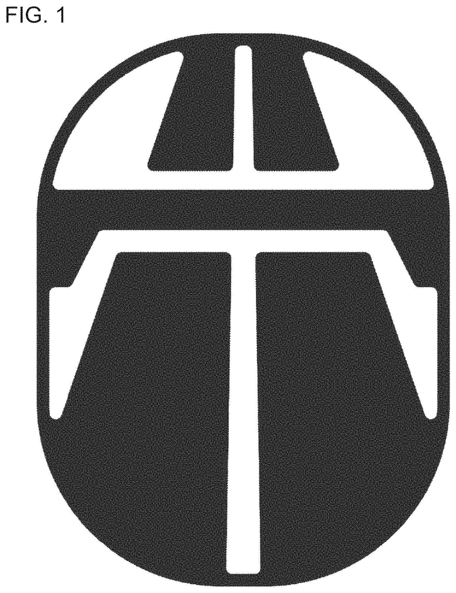 Patent USD1001726 — Sidewall of a tire with graphic symbol — Figure 1