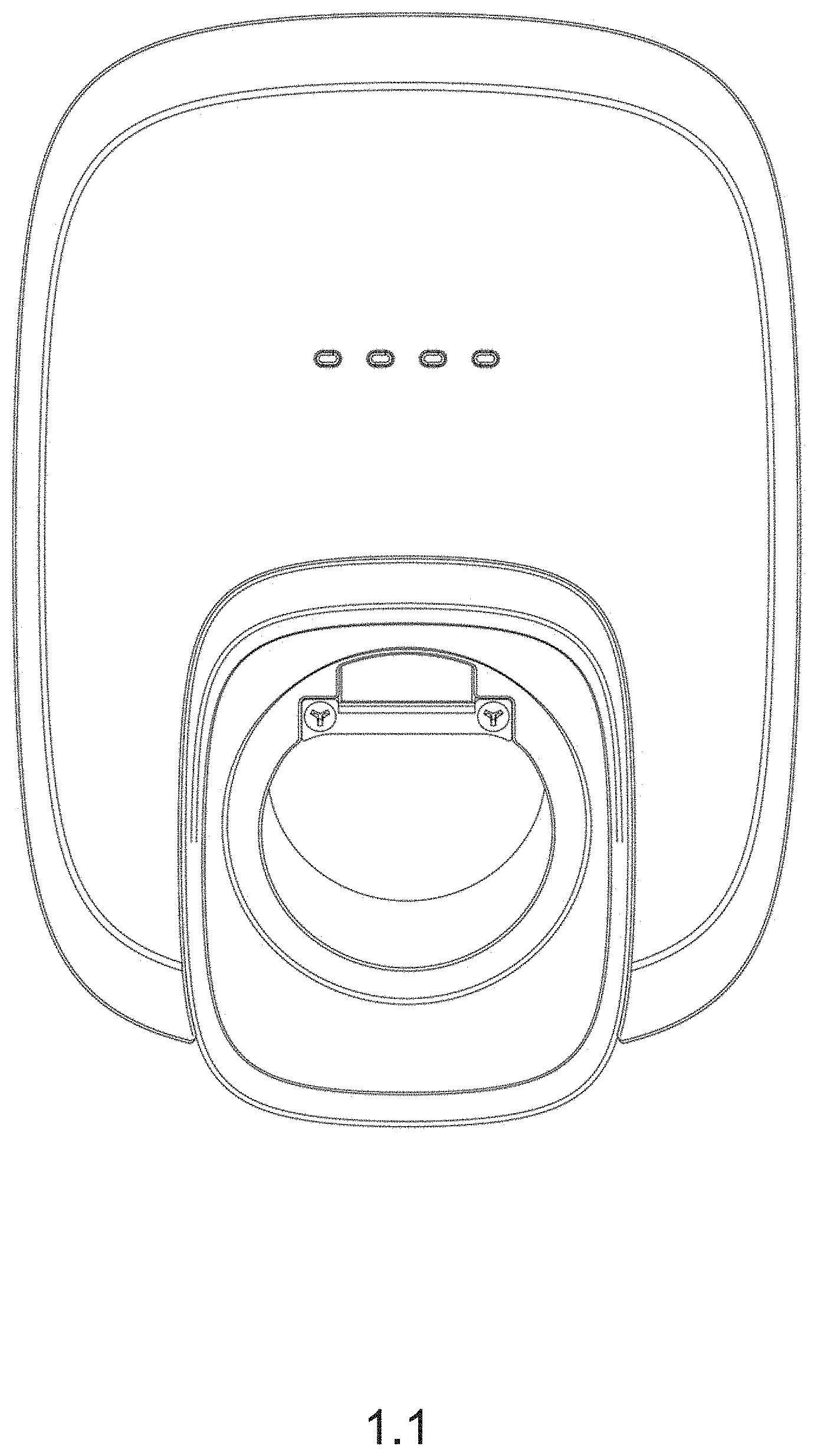 Patent USD1001729 — Charging station for electric vehicles — Figure 1