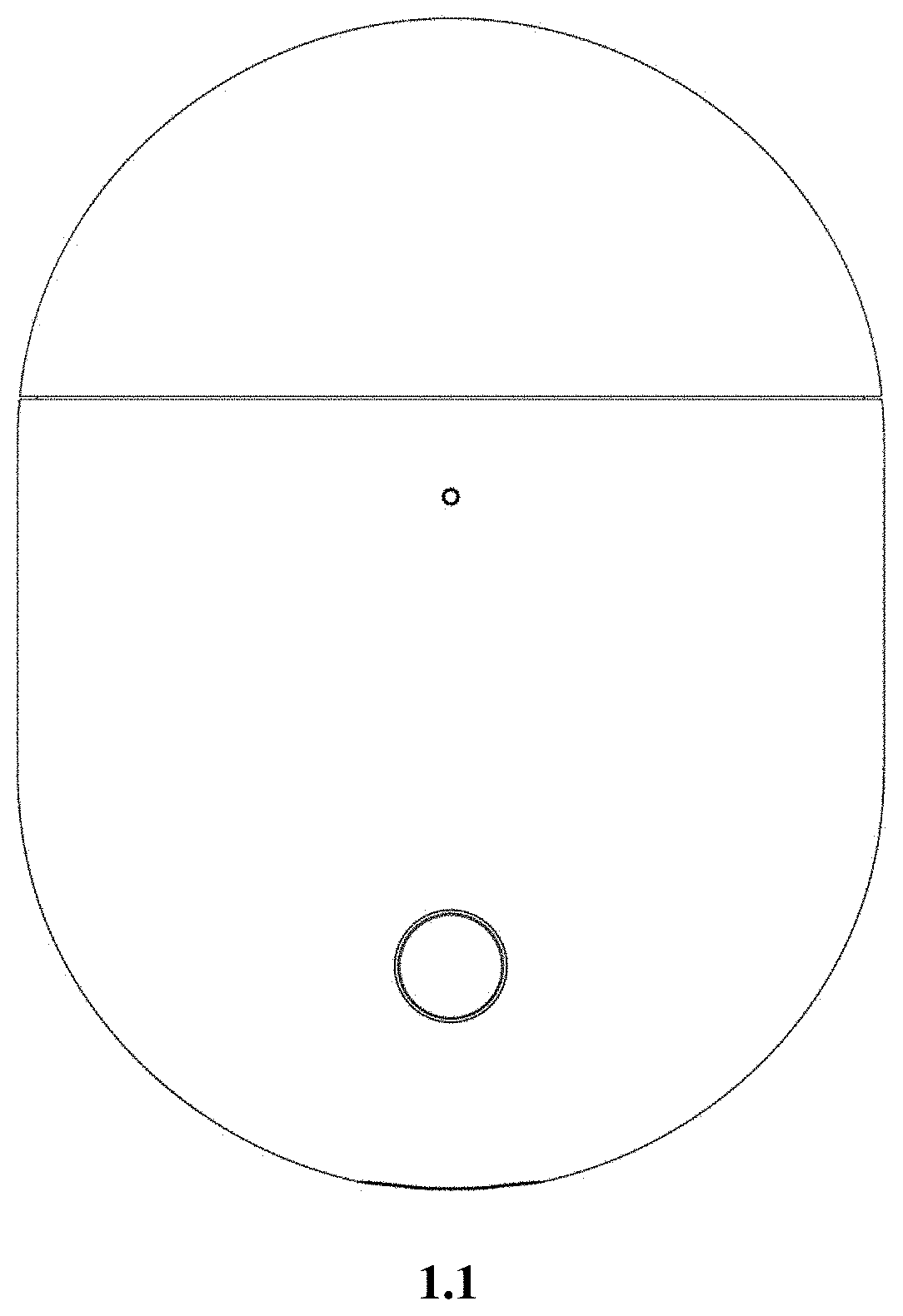 Patent USD1001731 Figure 1 – Charging case for earphones