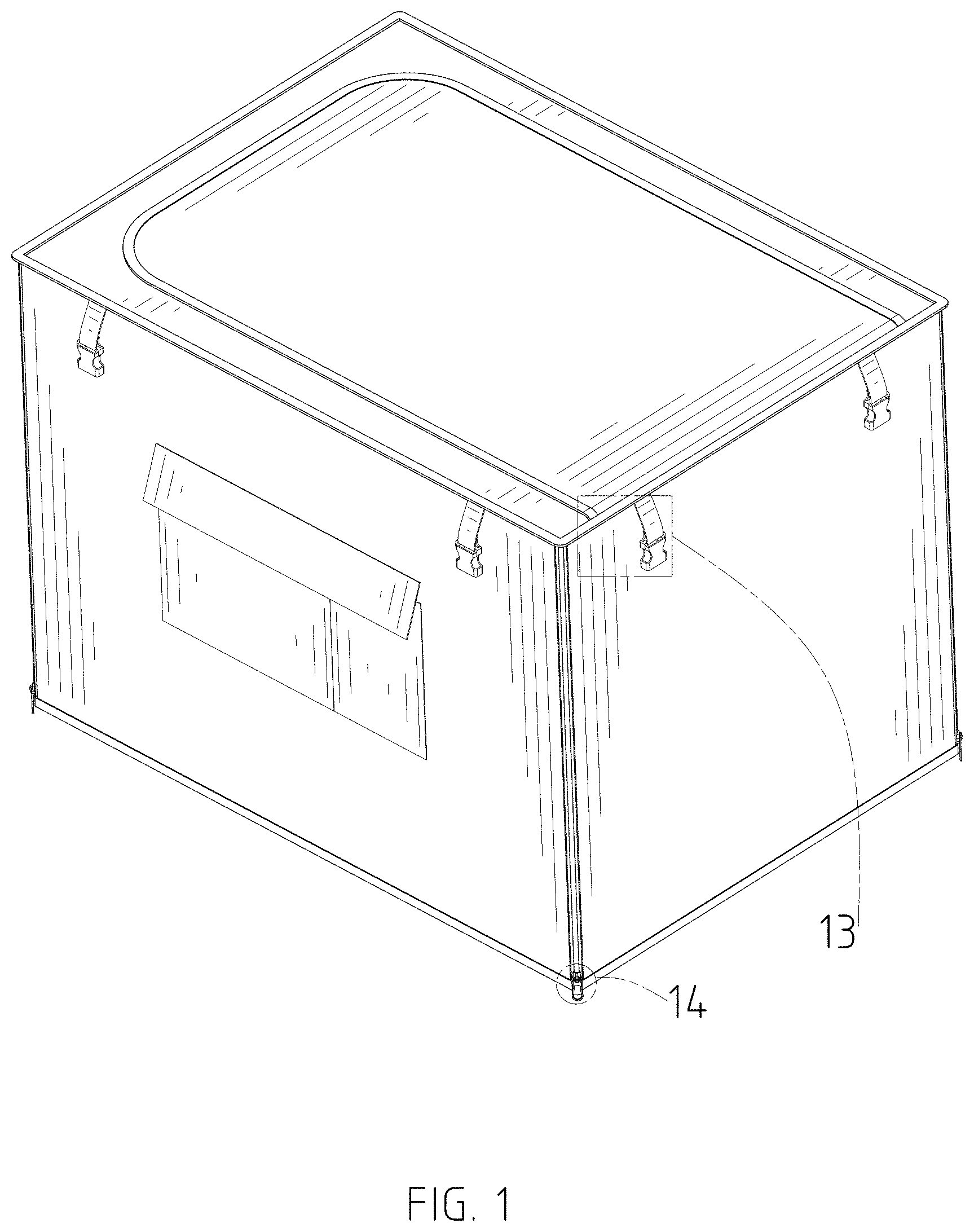 Patent USD1001738 — Generator cover — Figure 1