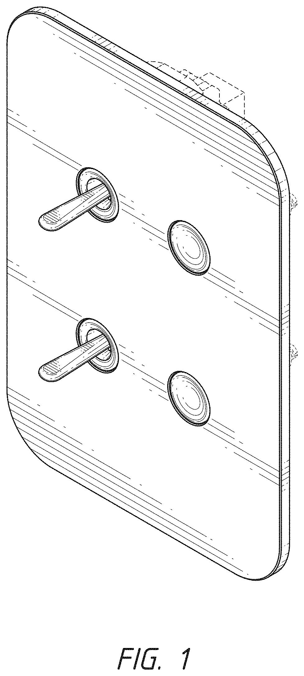 Patent USD1001748 — Switch plate — Figure 1