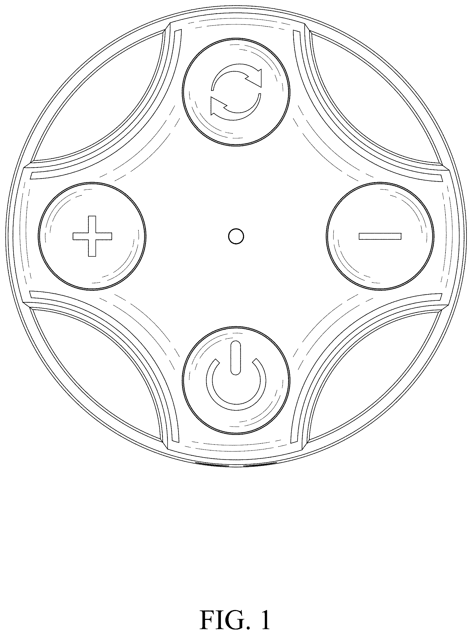Patent USD1001750 — LED controller — Figure 1