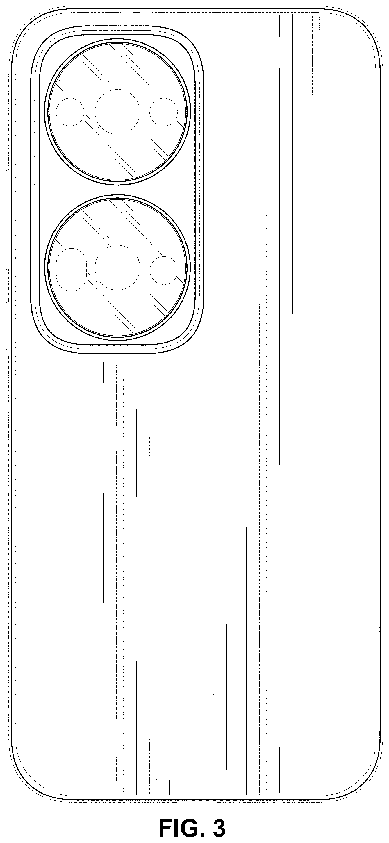 Patent USD1001759 Figure 3 – Mobile phone