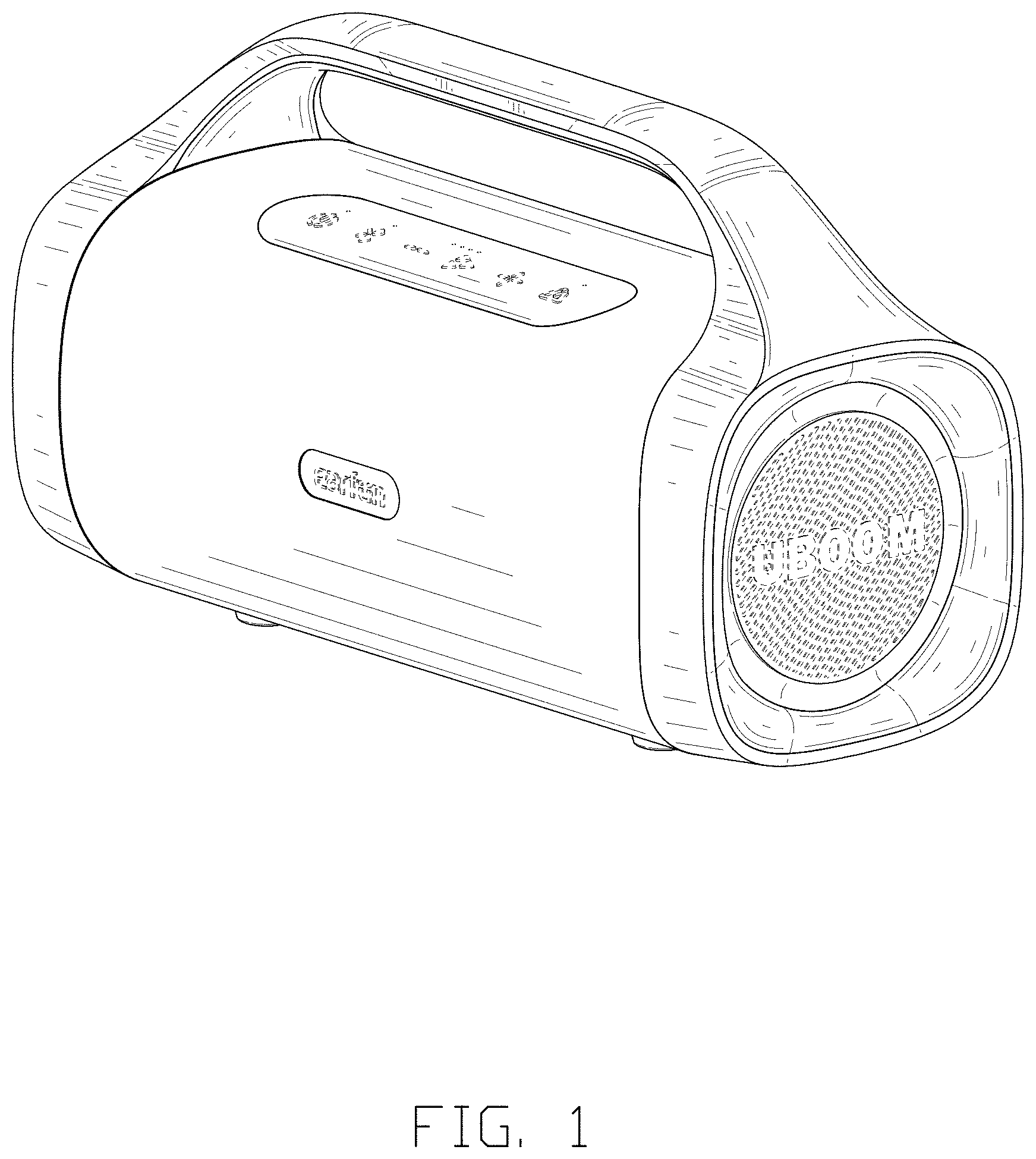Patent USD1001768 — Bluetooth speaker — Figure 1