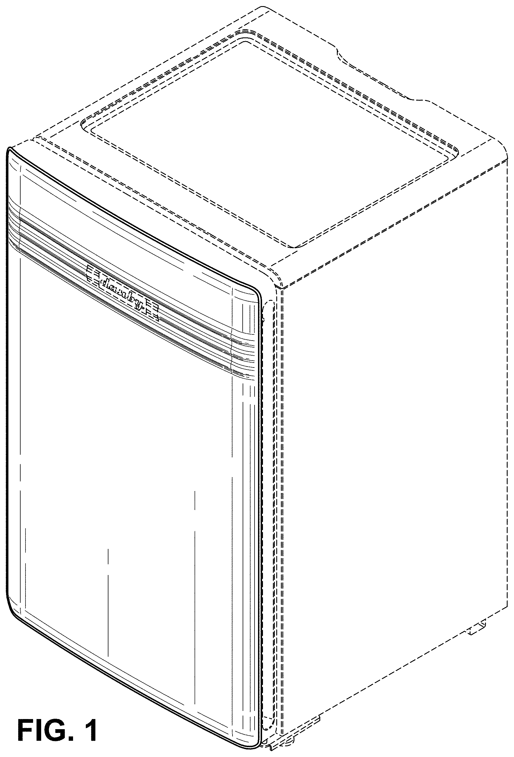 Patent USD1001769 — Refrigerator door — Figure 1