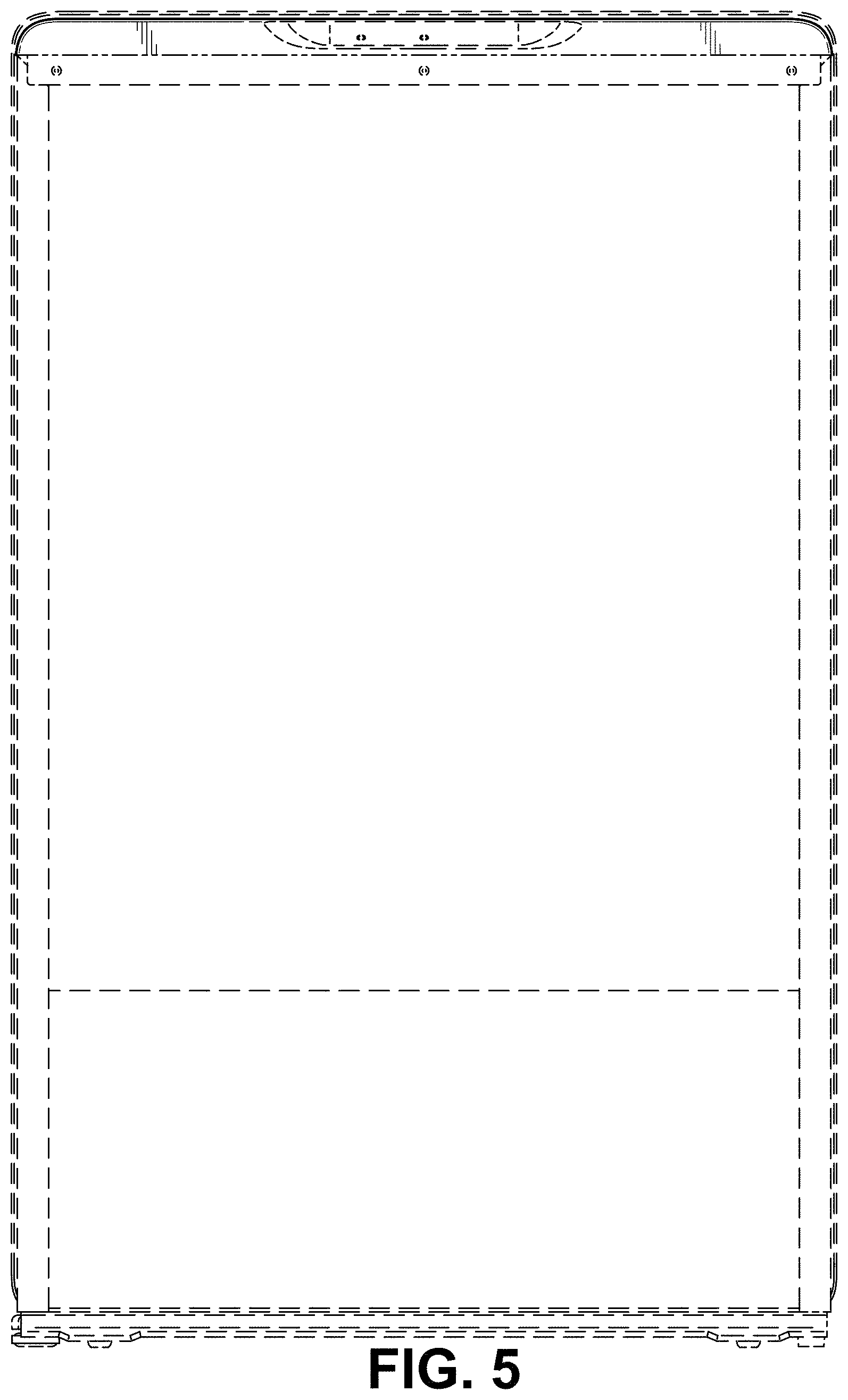 Patent USD1001770 Figure 5 – Refrigerator top
