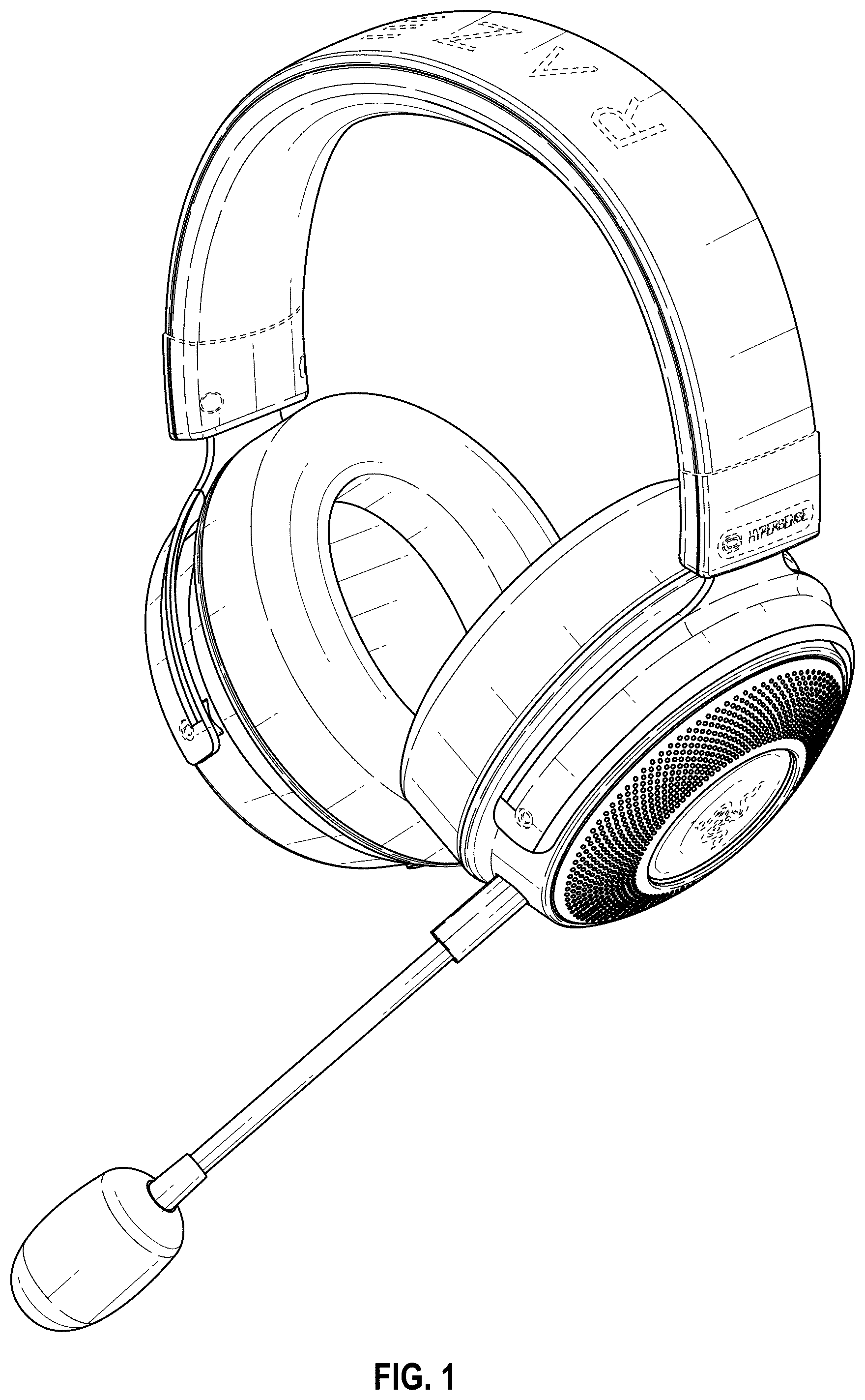 Patent USD1001771 — Headphone — Figure 1