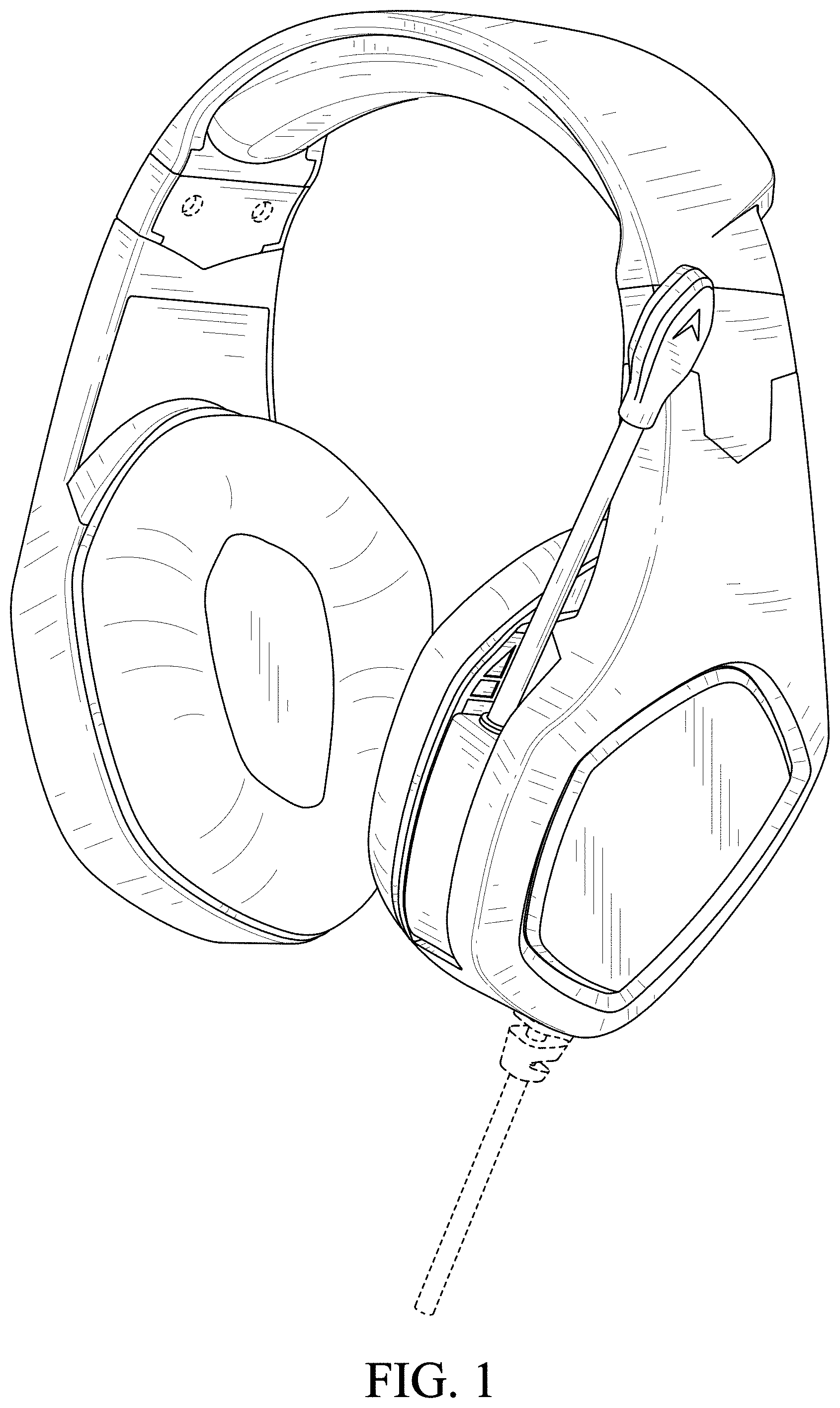 Patent USD1001772 Figure 1 – Headset