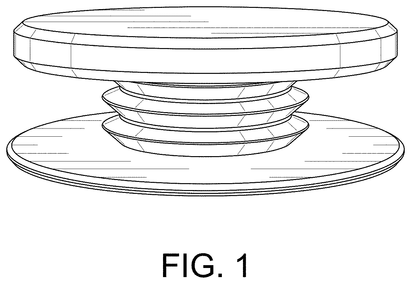 Patent USD1001793 — Phone grip — Figure 1