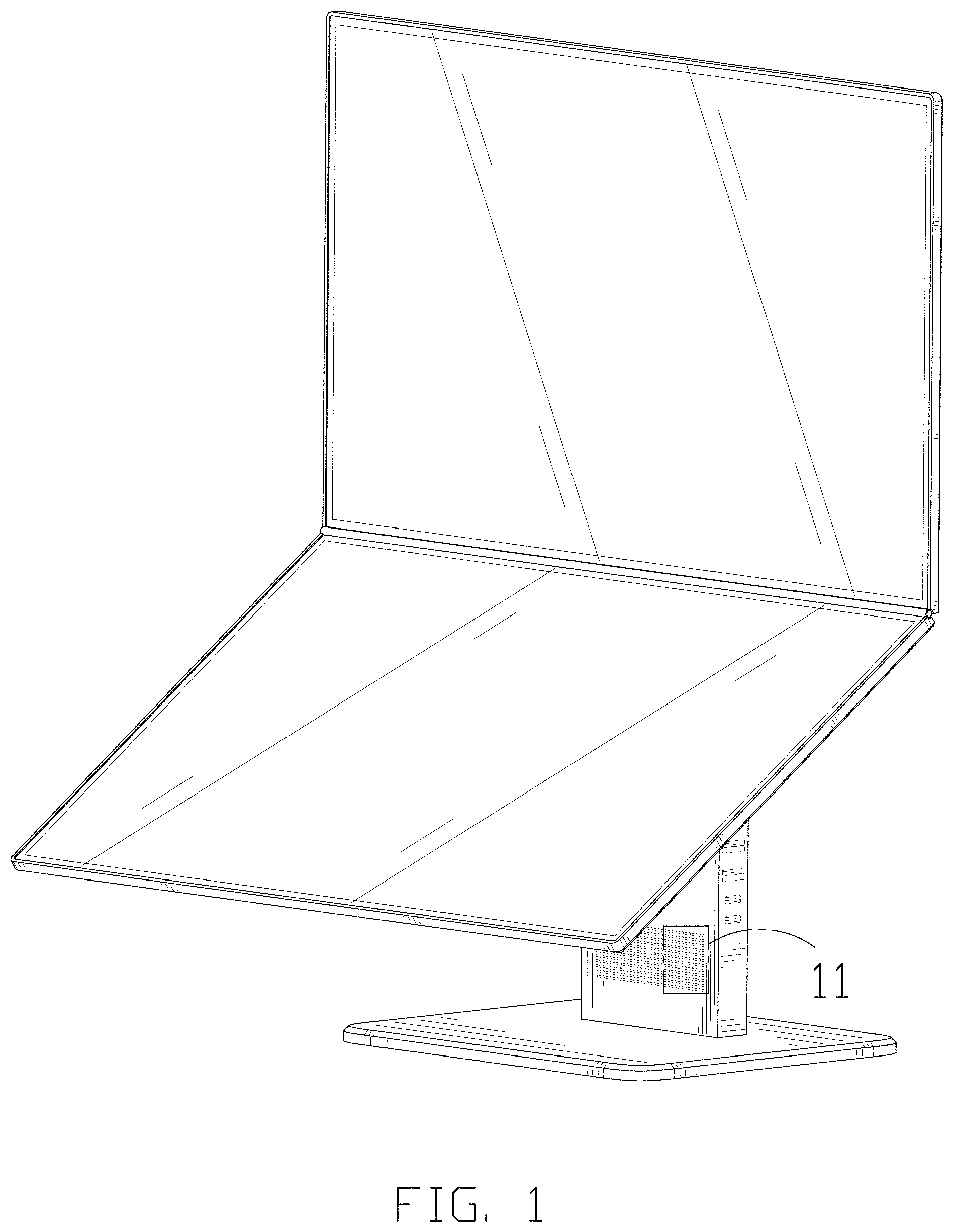 Patent USD1001798 — Dual screen display — Figure 1