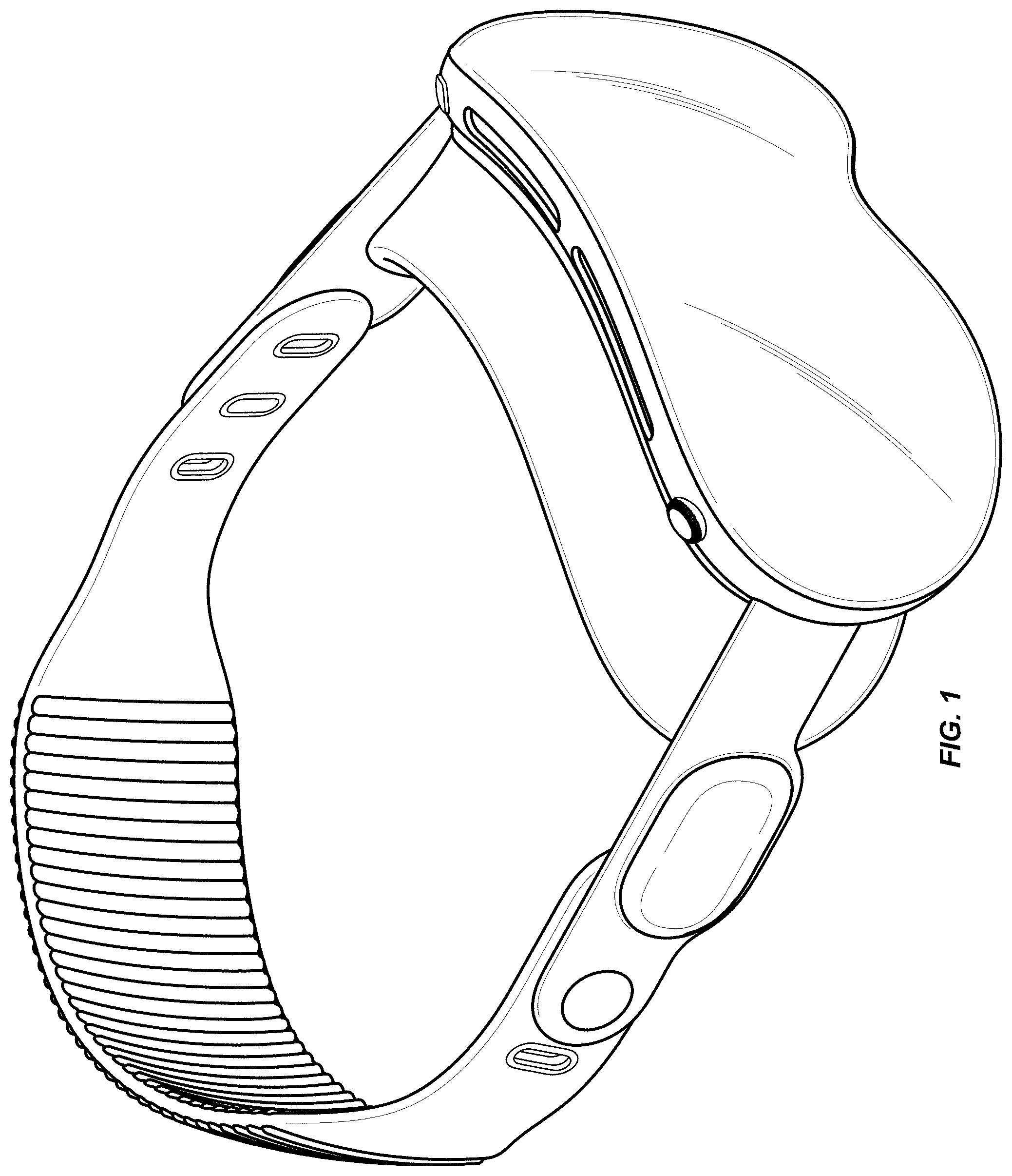 Patent USD1001799 Figure 1 – Head-mounted display