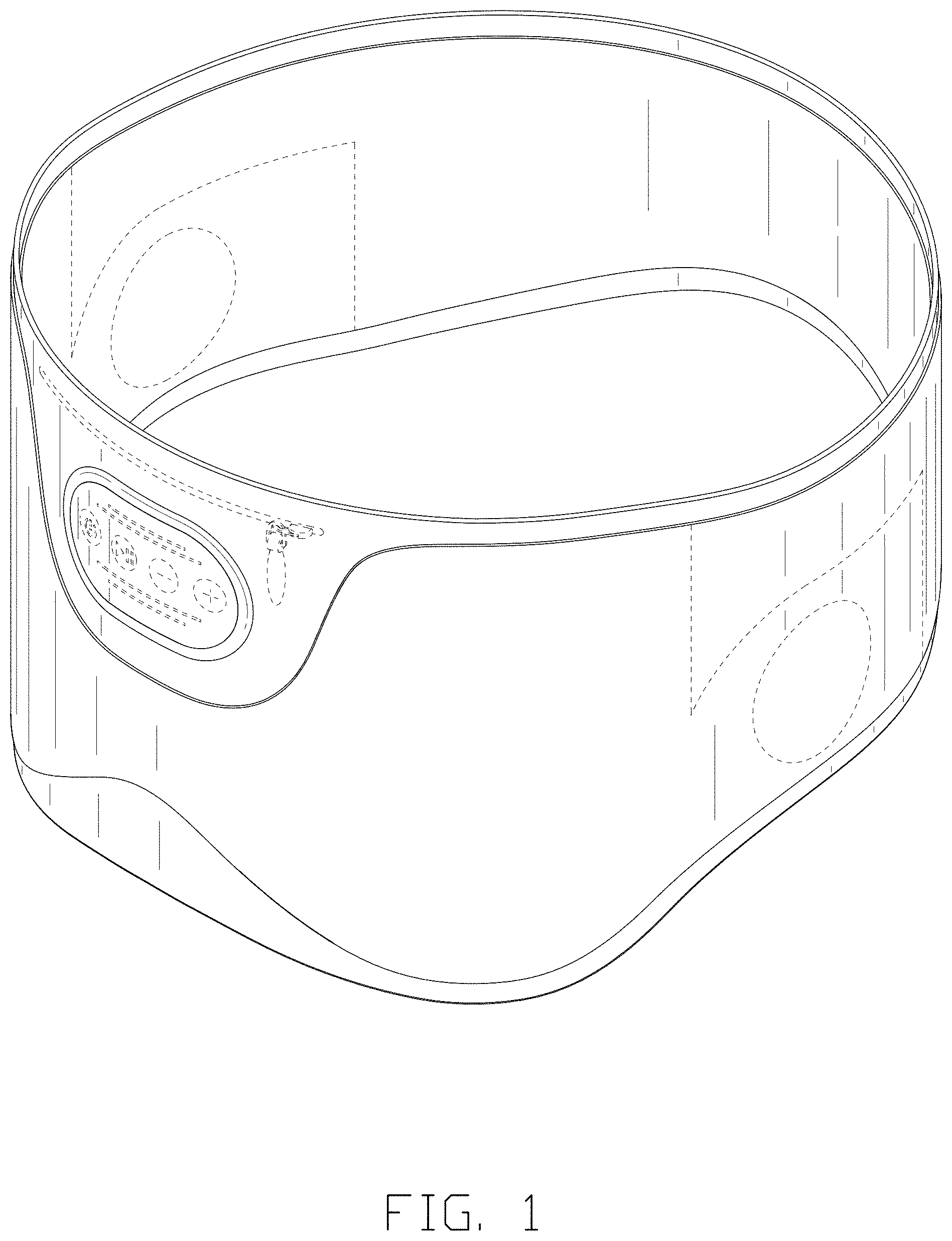 Patent USD1001801 — Wireless headband — Figure 1