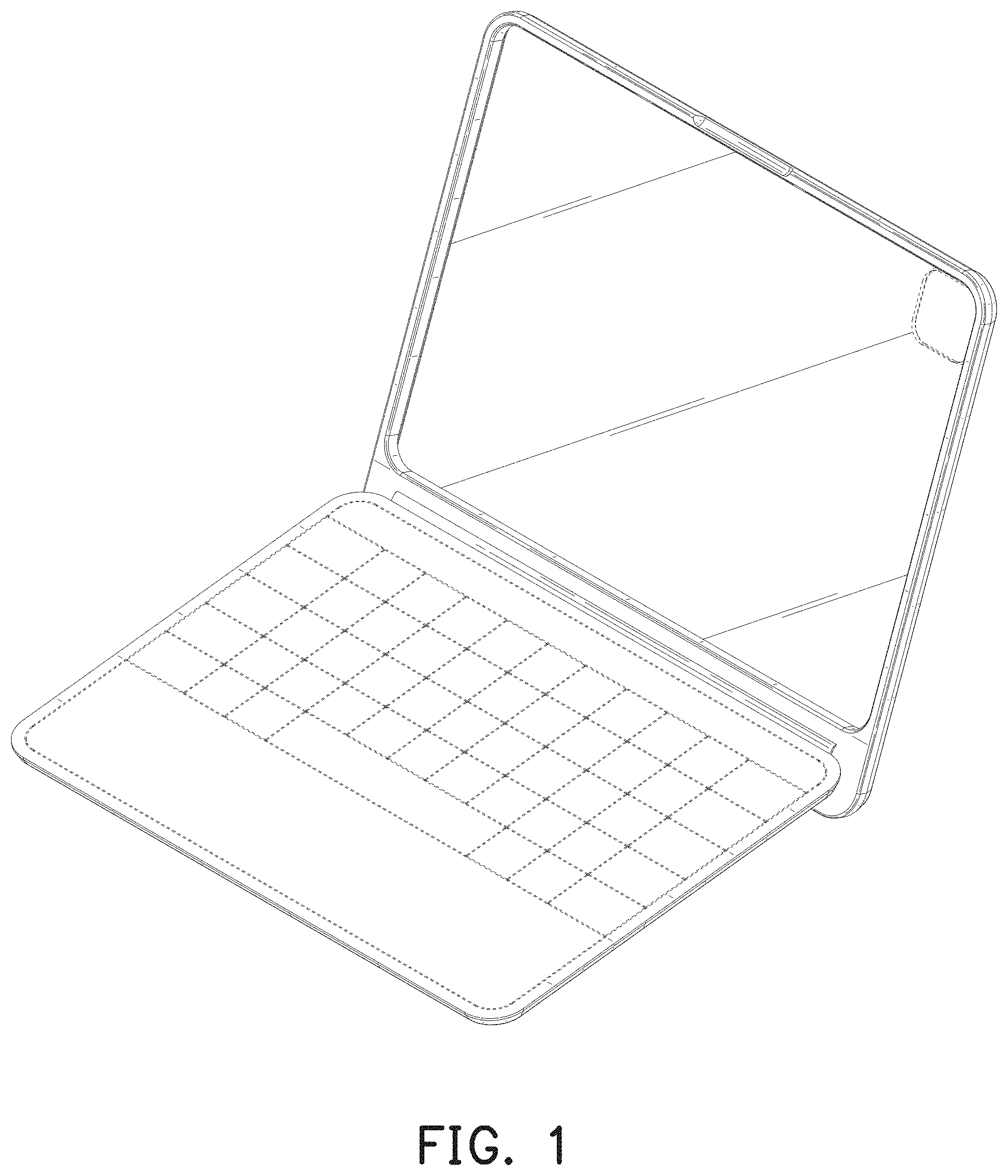 Patent USD1001808 Figure 1 – Tablet case