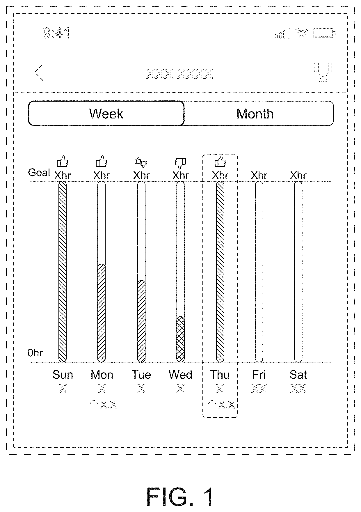 Patent USD1001825 — Display screen or portion thereof with a graphical user interface — Figure 1