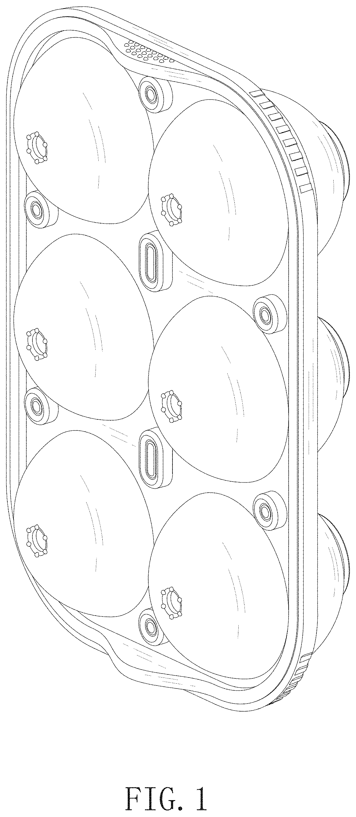 Patent USD1001850 — Ice mold — Figure 1
