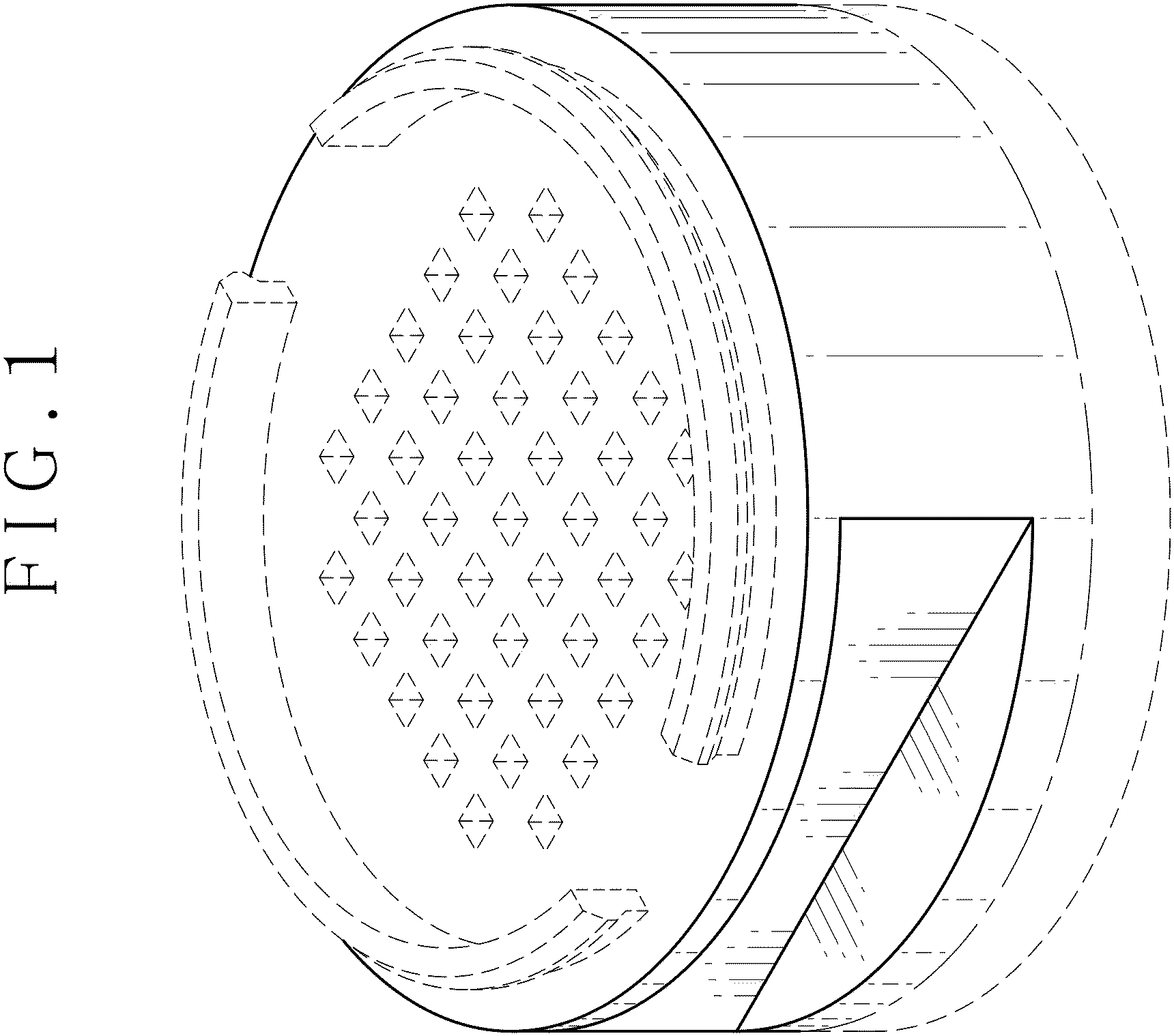 Patent USD1001852 — Soft mold transfer container — Figure 1