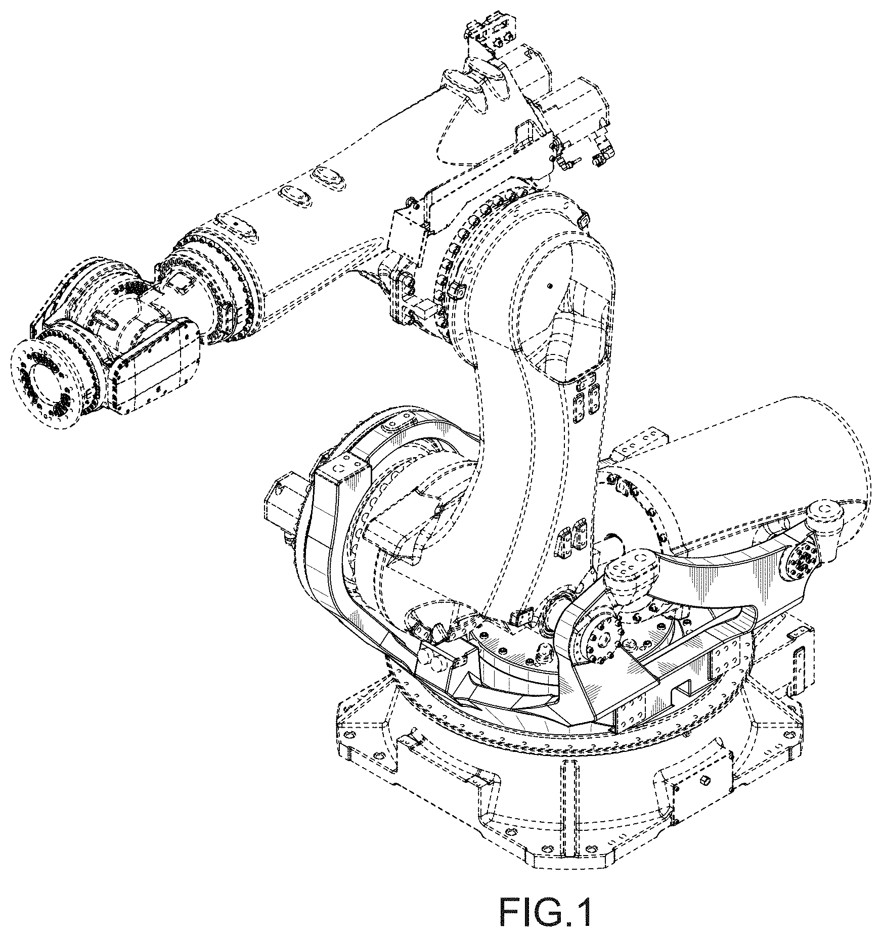 Patent USD1001858 — Industrial robot — Figure 1